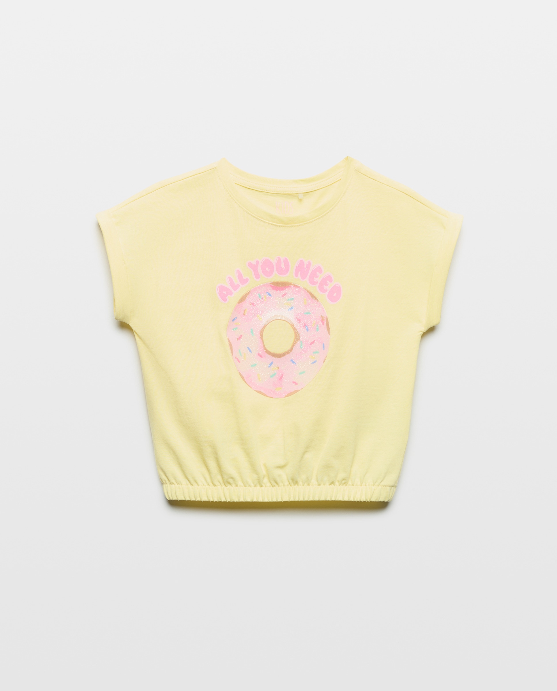 T-shirt de Alças com Elástico na Parte Inferior e Fantasia Kids El Corte Inglés Amarelo-4
