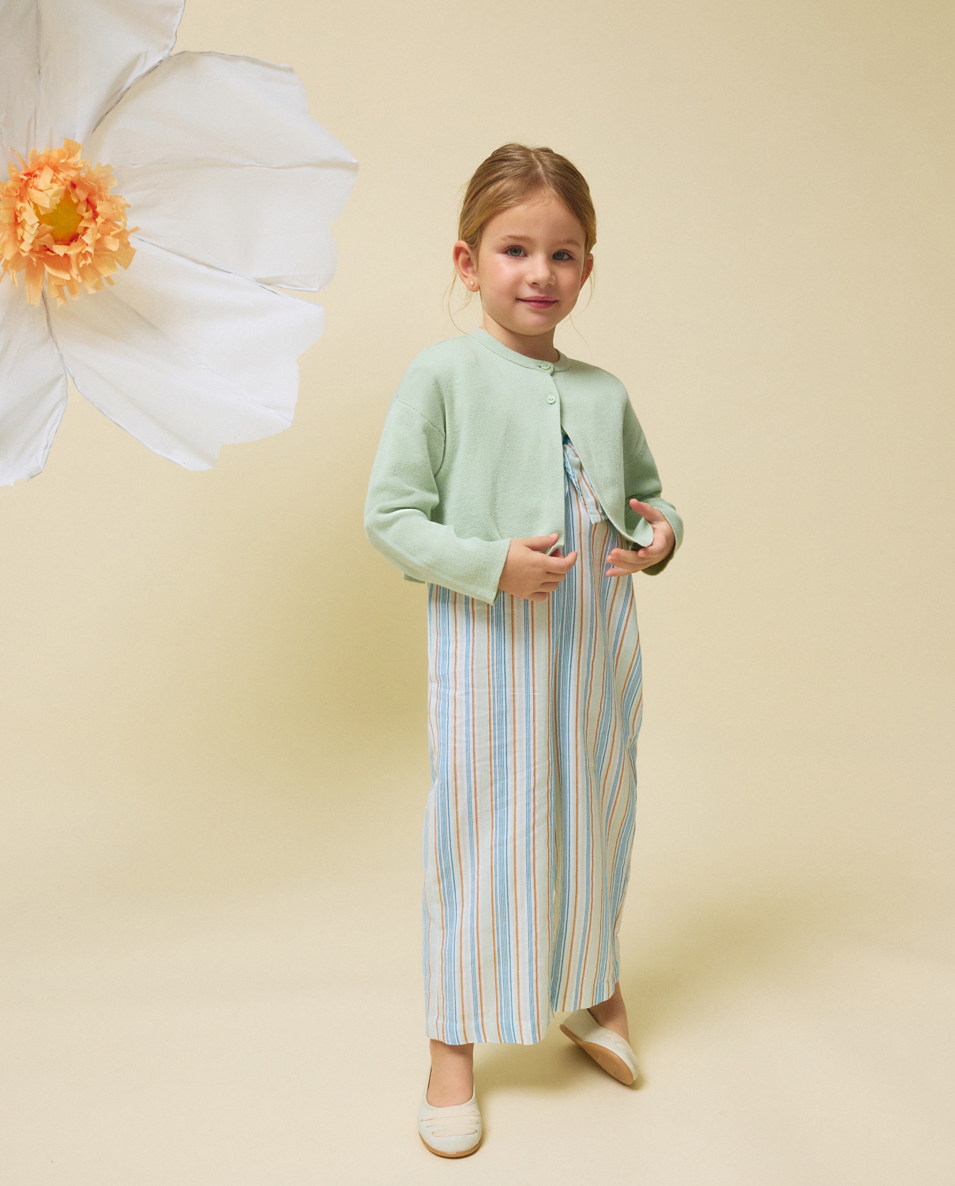 Casaco de Tricot Básico Liso Kids El Corte Inglés 510 Verde Claro-2