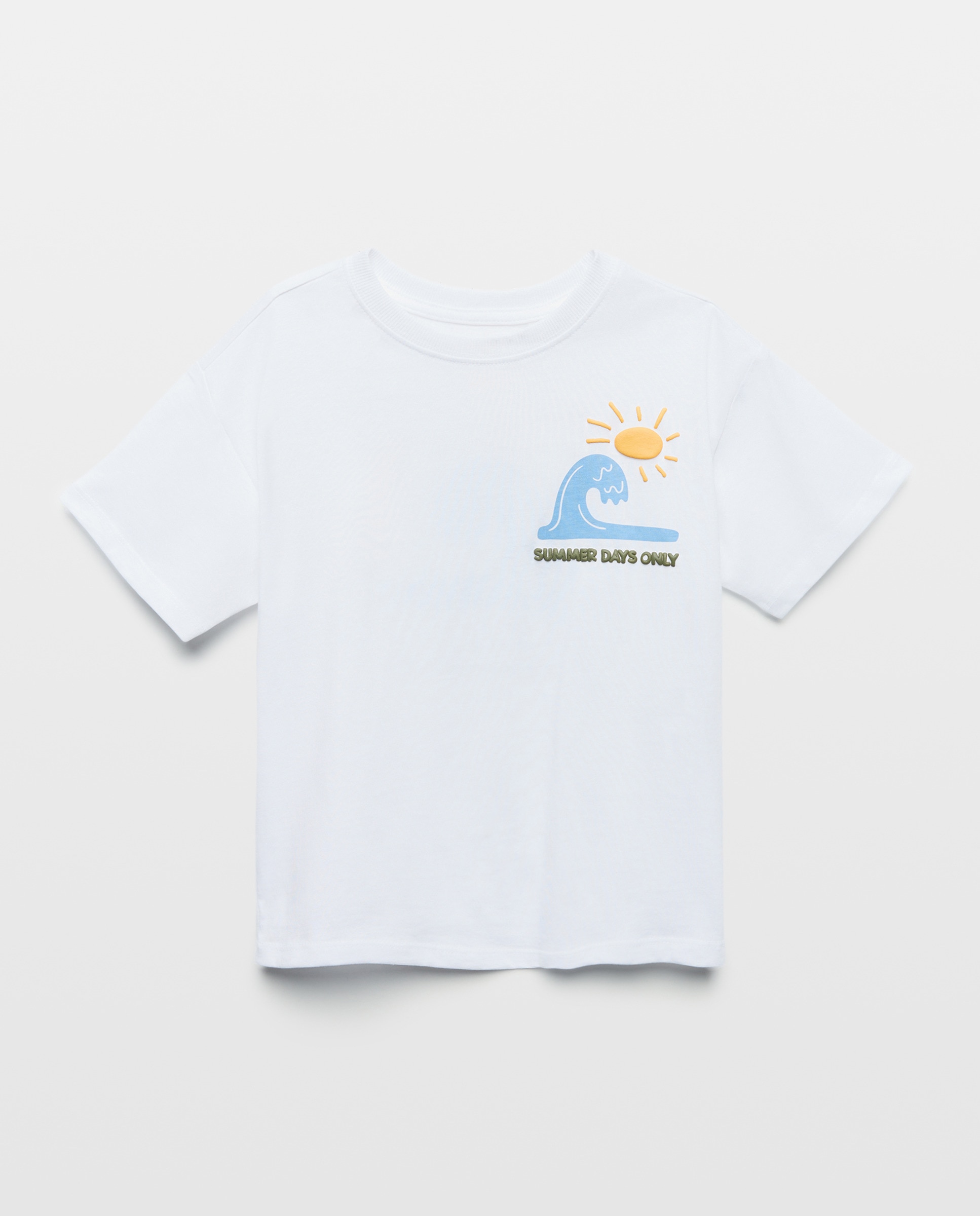 Imagem 0 de T-shirt de Manga Curta com Fantasia Gráfica e Detalhes Puffing