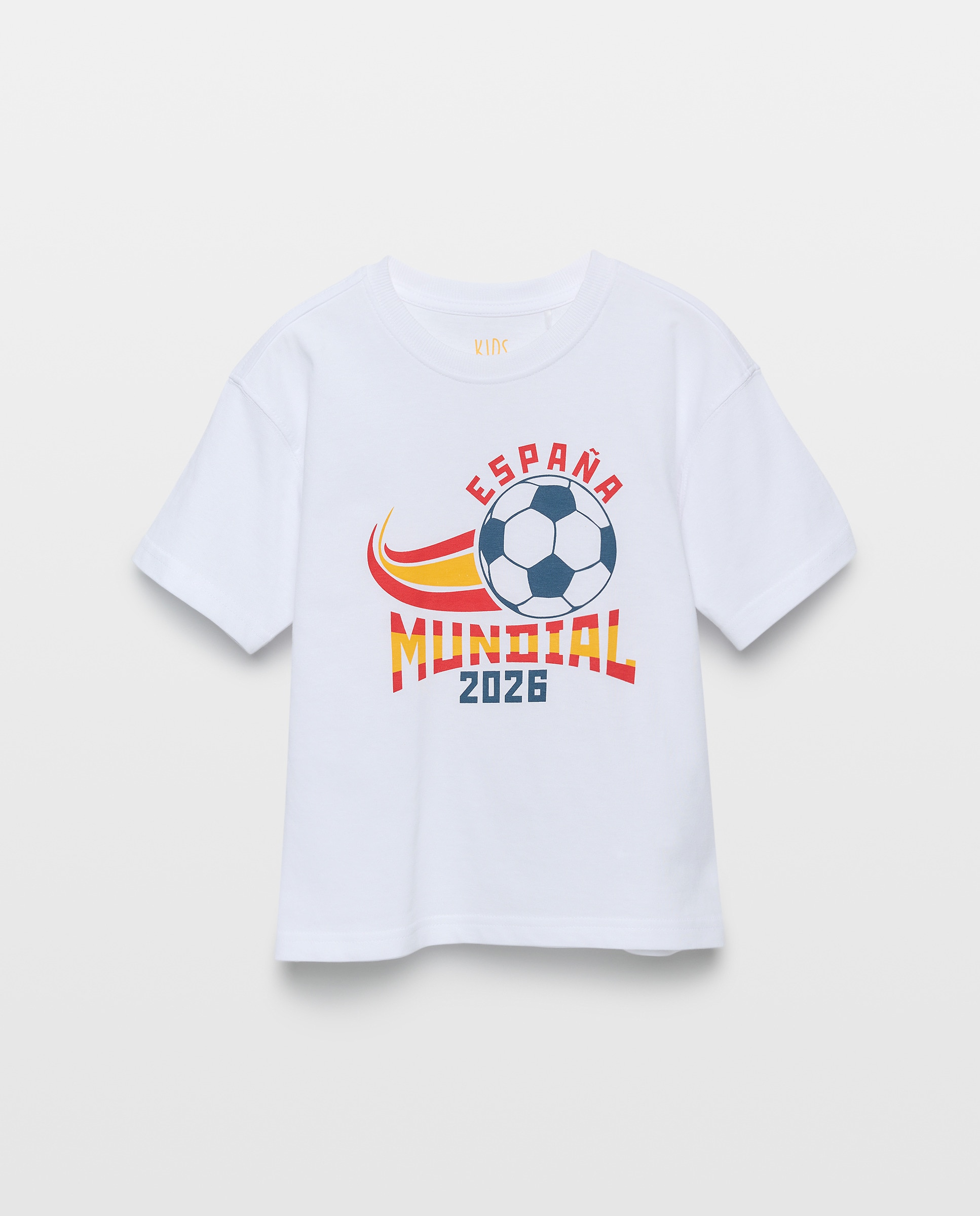 Imagem 0 de T-shirt de Manga Curta e Gola Redonda Mundial para Criança