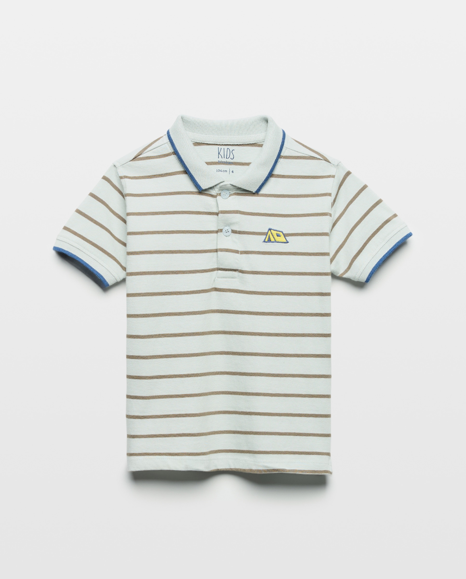 Polo de Manga Curta às Riscas Kids El Corte Inglés Verde-4