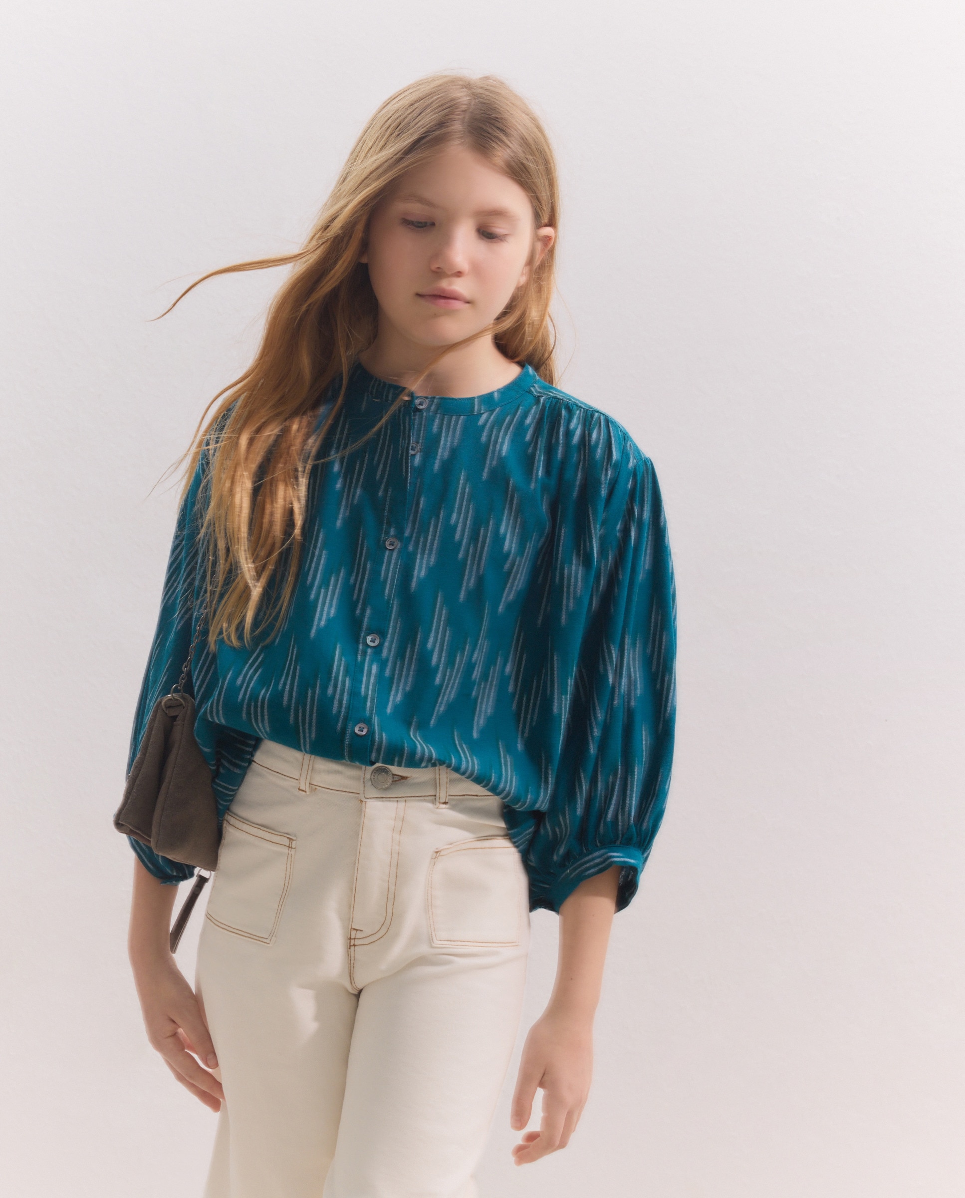 Blusa de Manga Curta com Estampado de Fantasia Coconut El Corte Inglés Azul-4