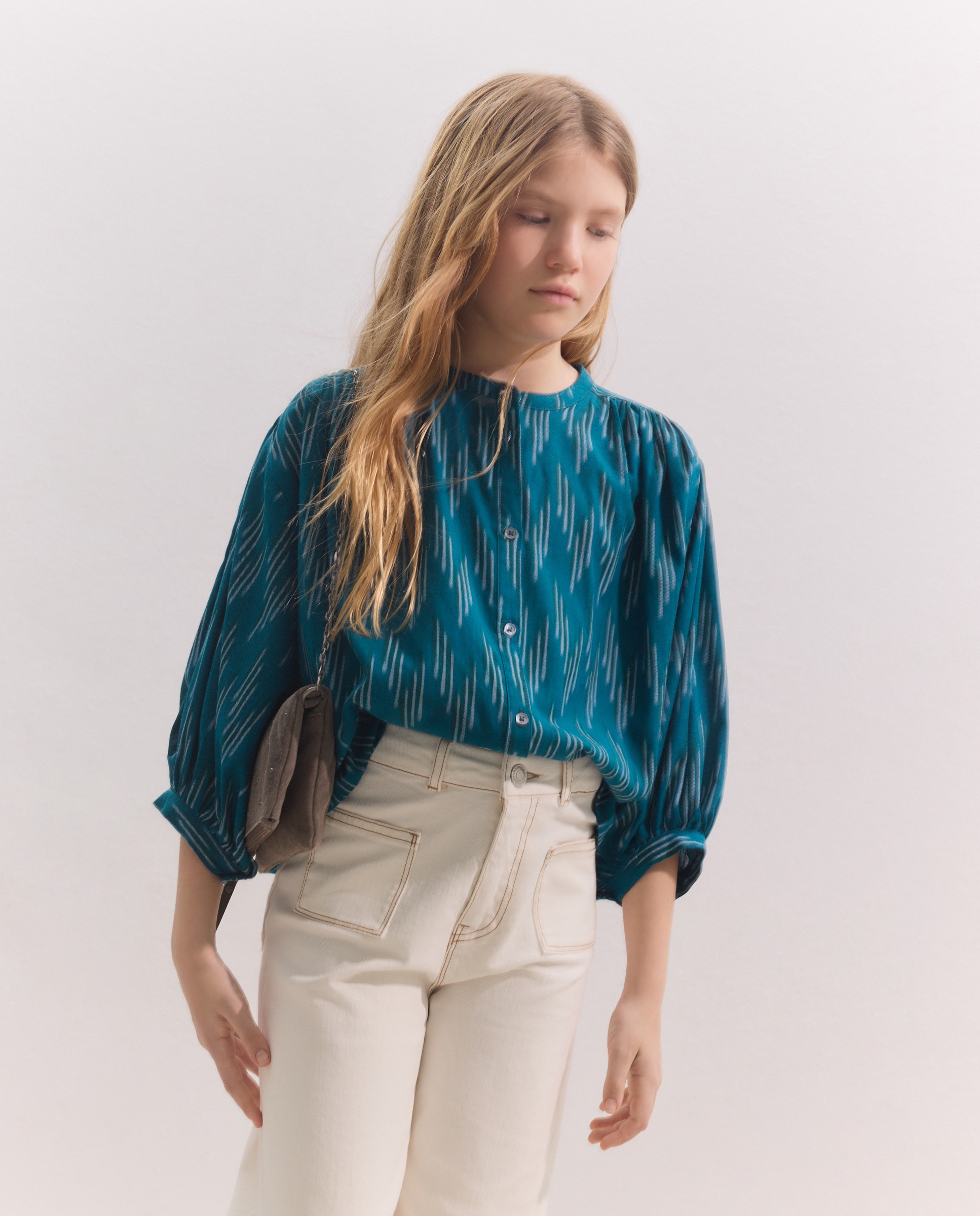 Blusa de Manga Curta com Estampado de Fantasia Coconut El Corte Inglés Azul-2