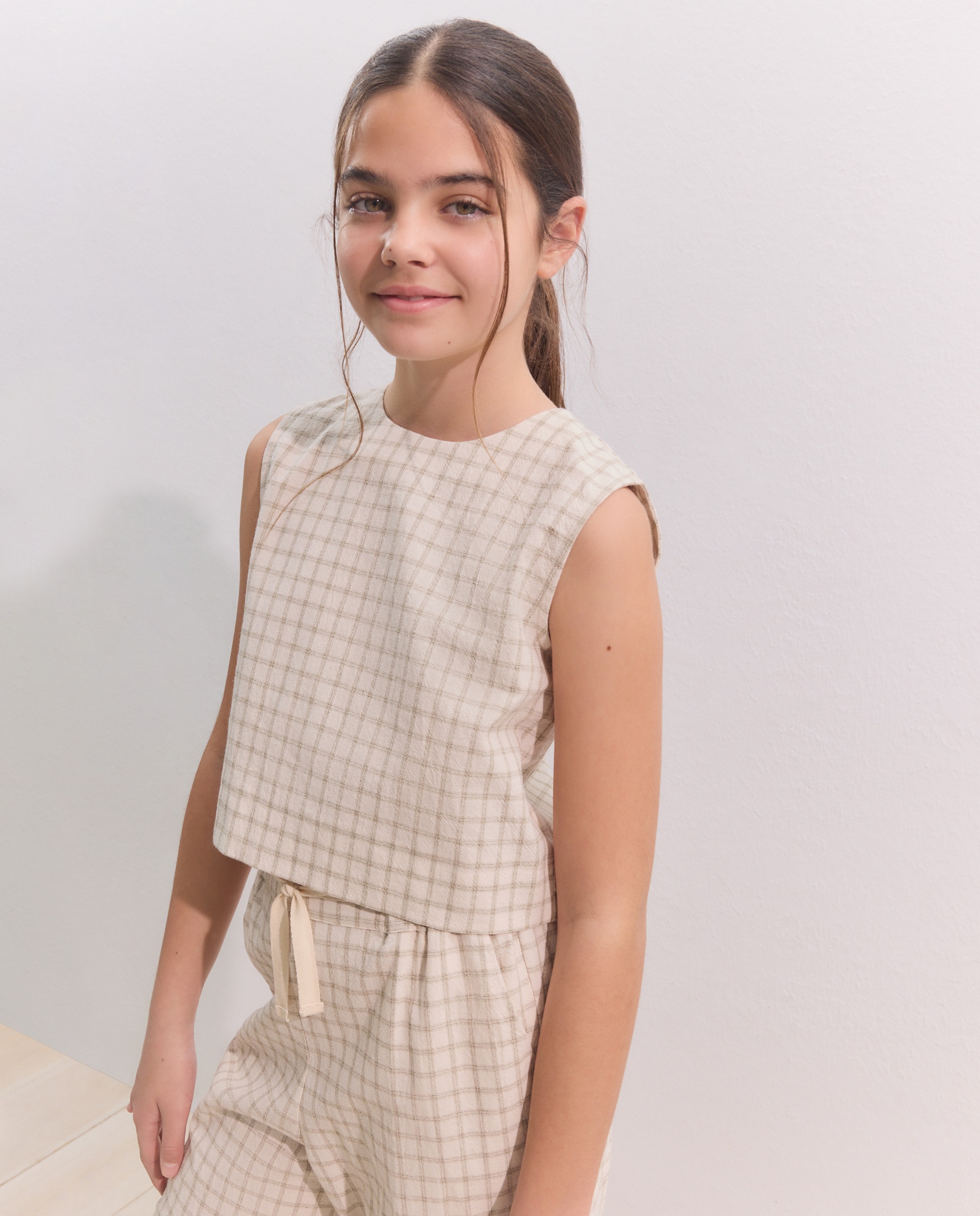 Imagem 0 de Top sem Mangas aos Quadrados Rústicos