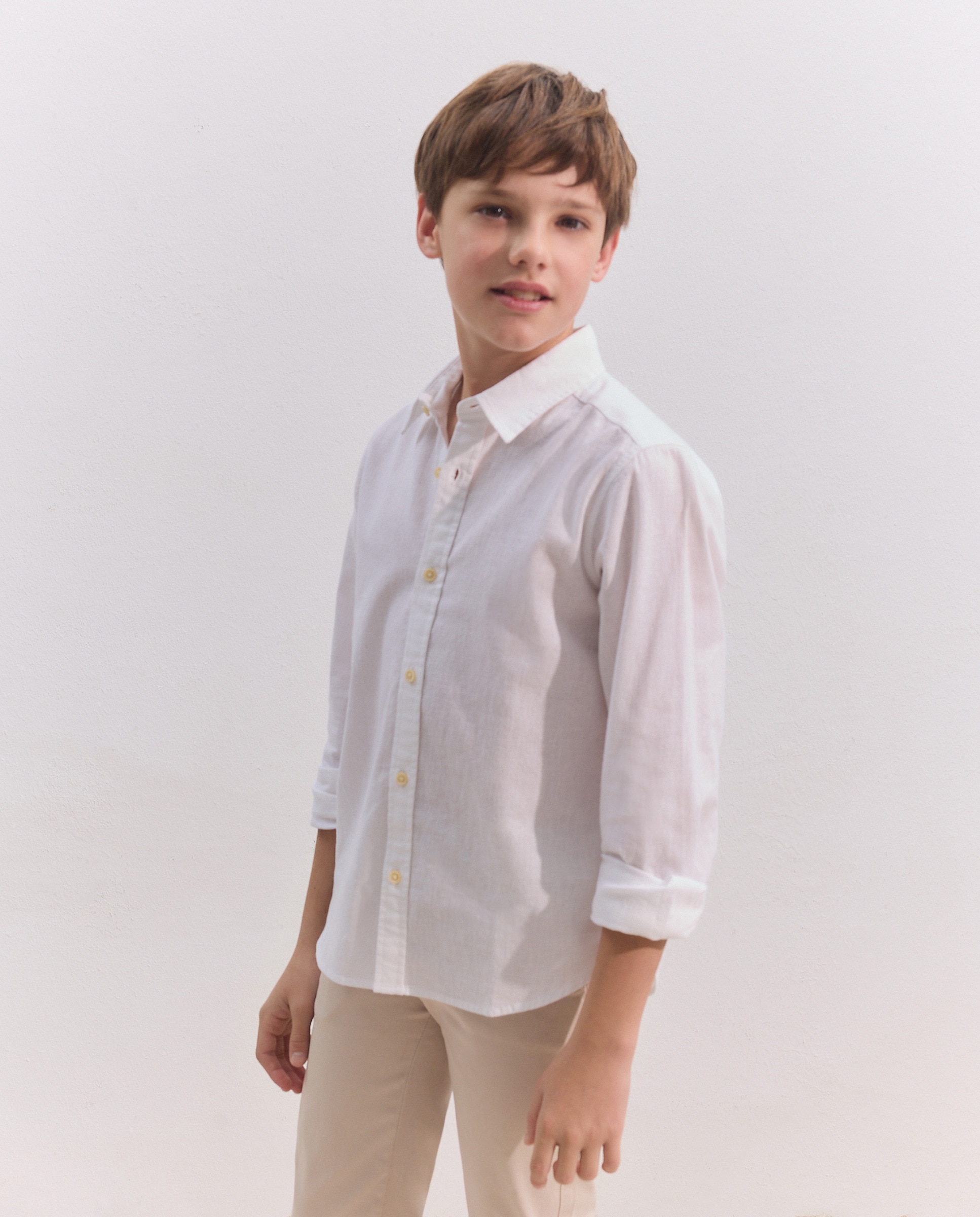 Imagem 0 de Camisa de Manga Comprida com Colarinho de Camisa