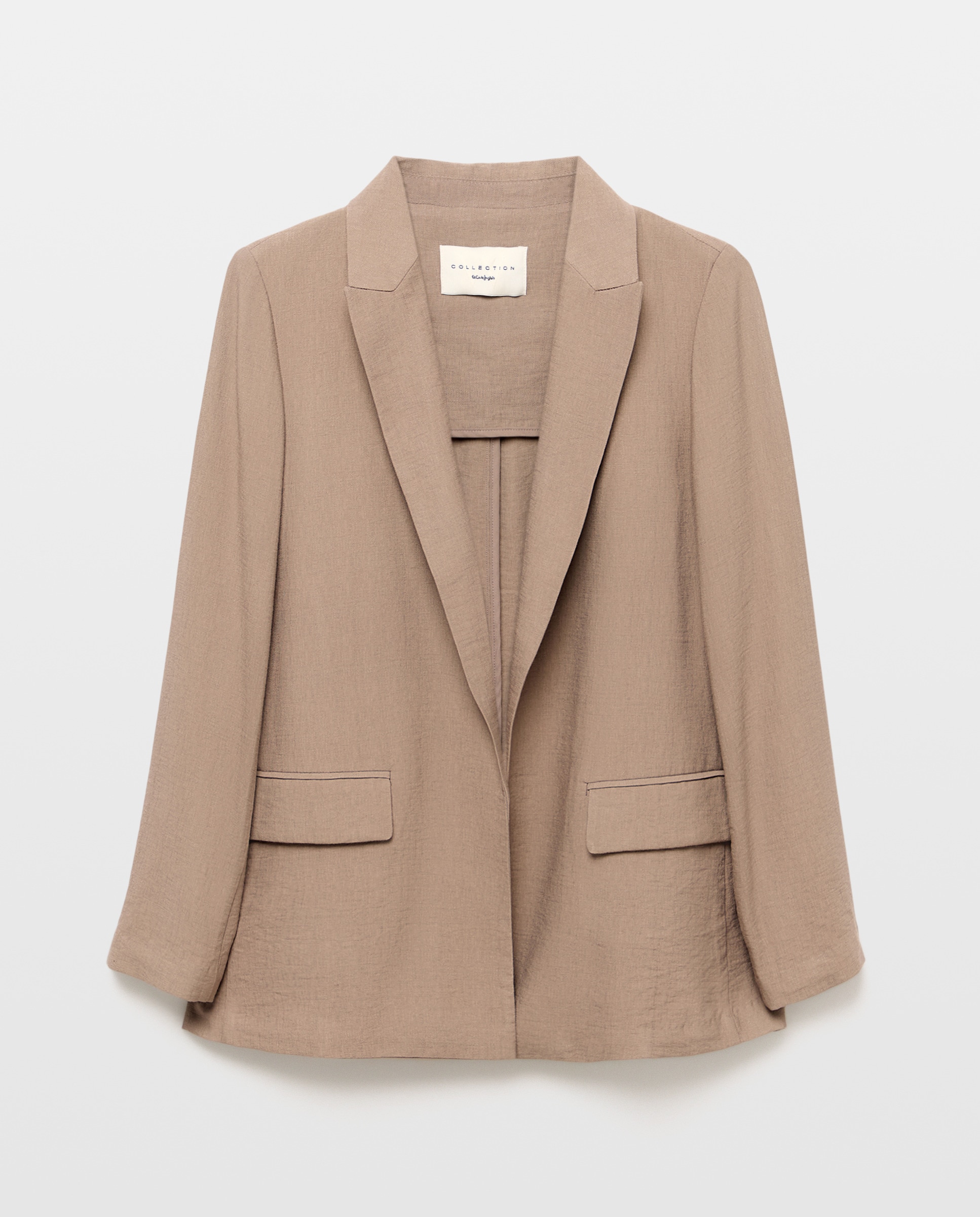 Blazer Ligeiro Liso Visom-Escuro-5