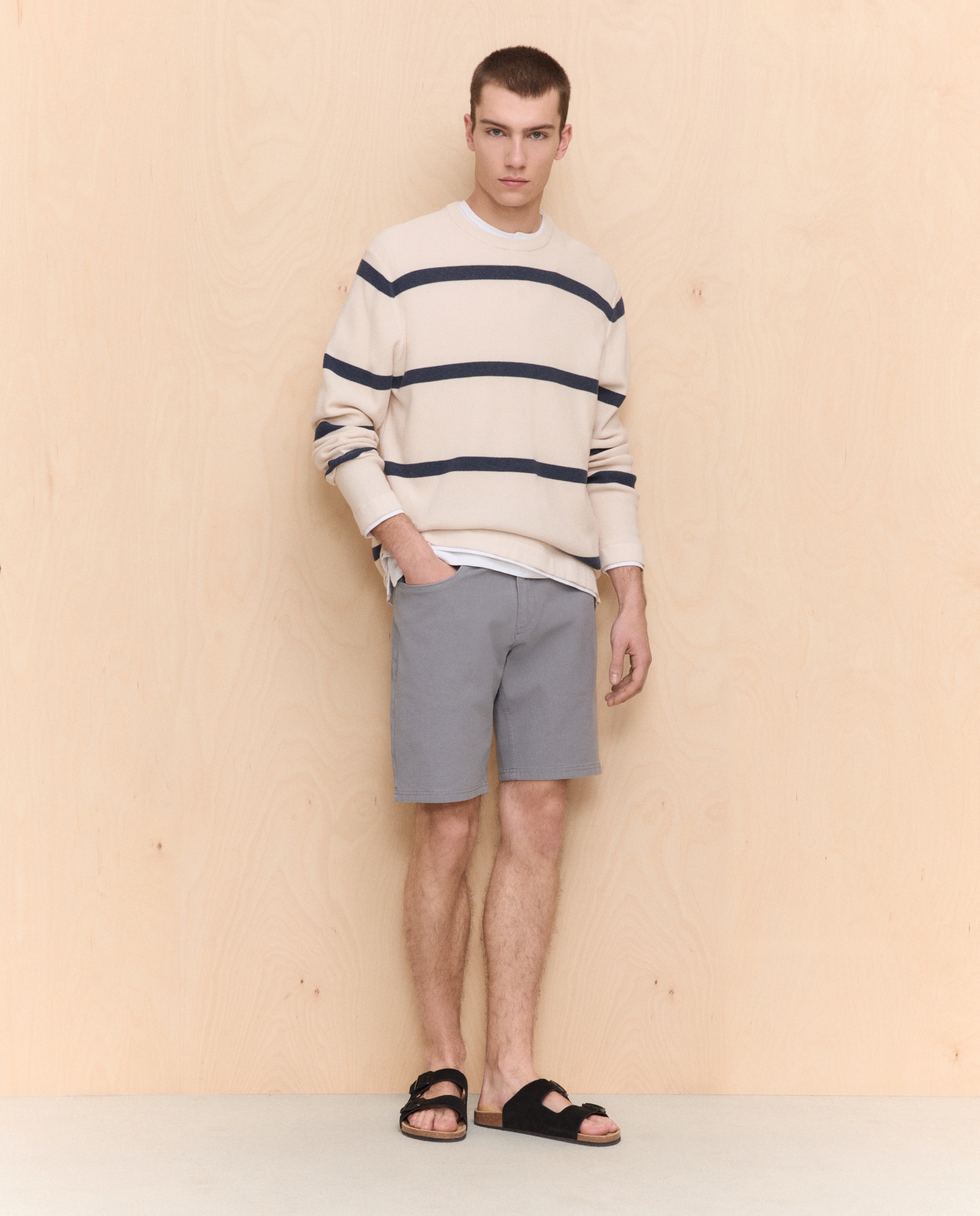 Imagem 0 de Bermudas de Algodão Bi-Stretch com Cinco Bolsos