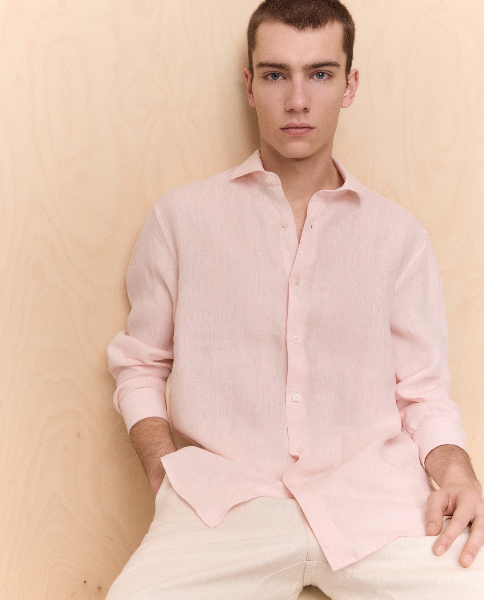 Imagem 0 de Camisa de Linho com Manga Comprida