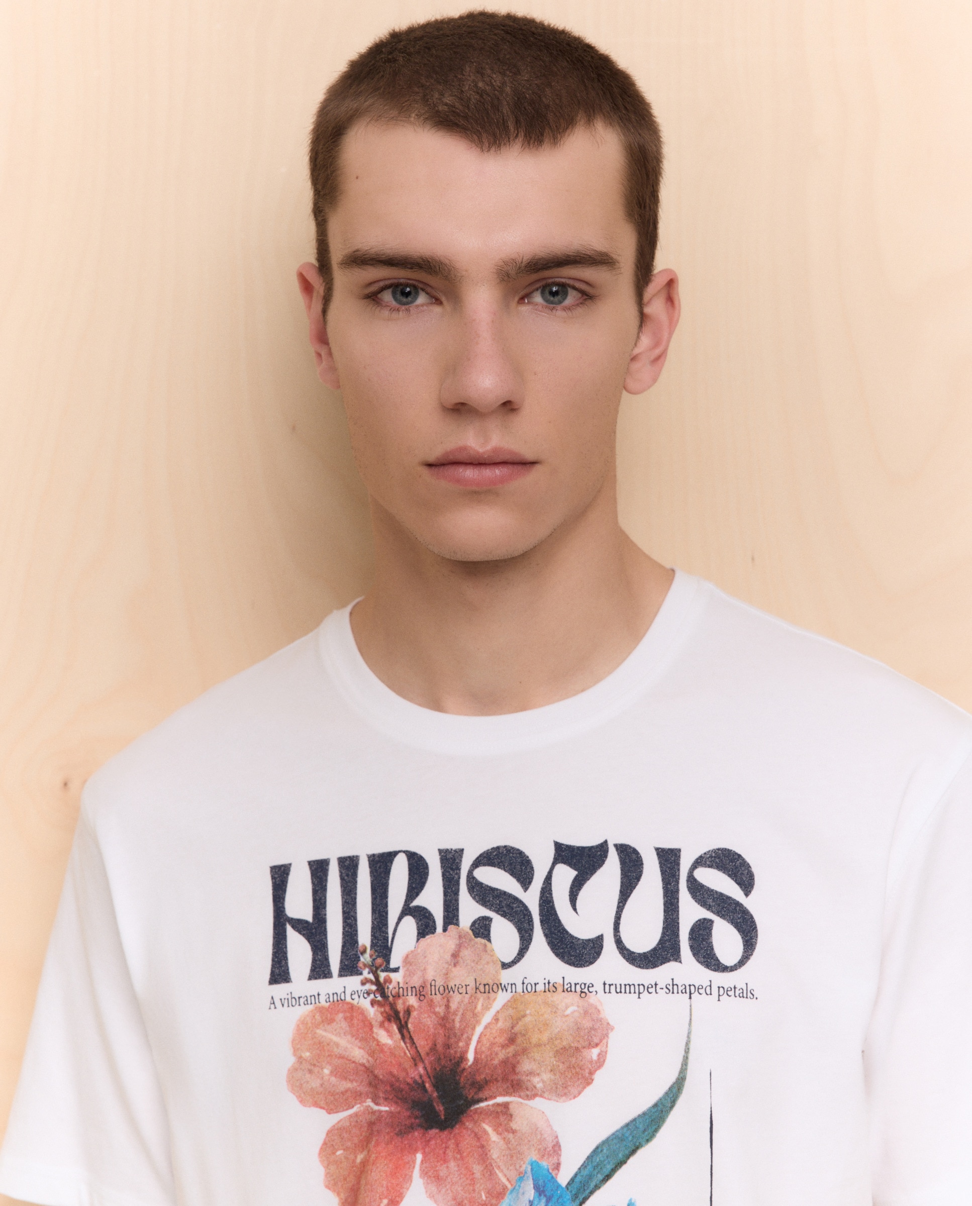 T-shirt com manga curta Branco-3