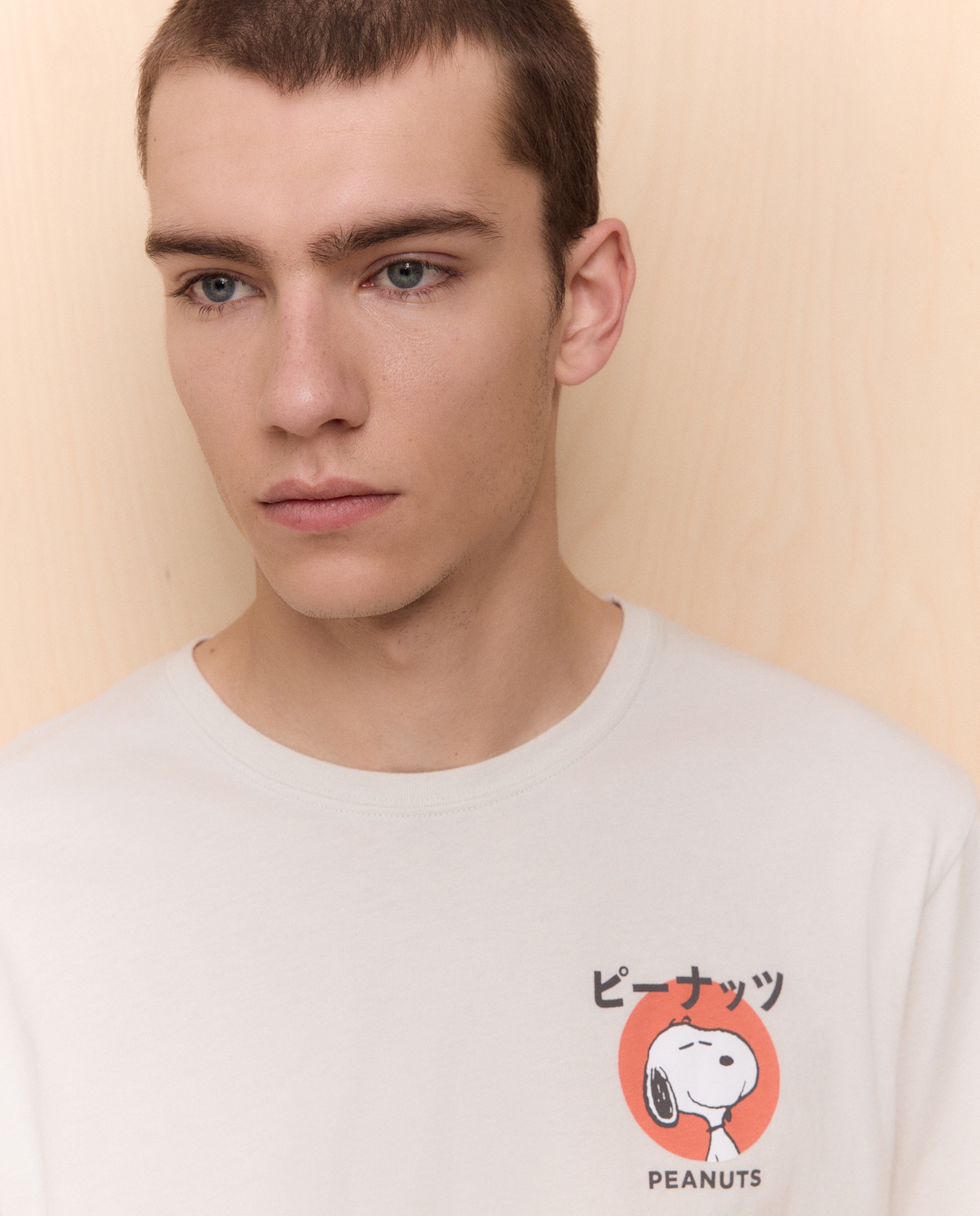 T-shirt Snoopy de Manga Curta 850 Pedra-3