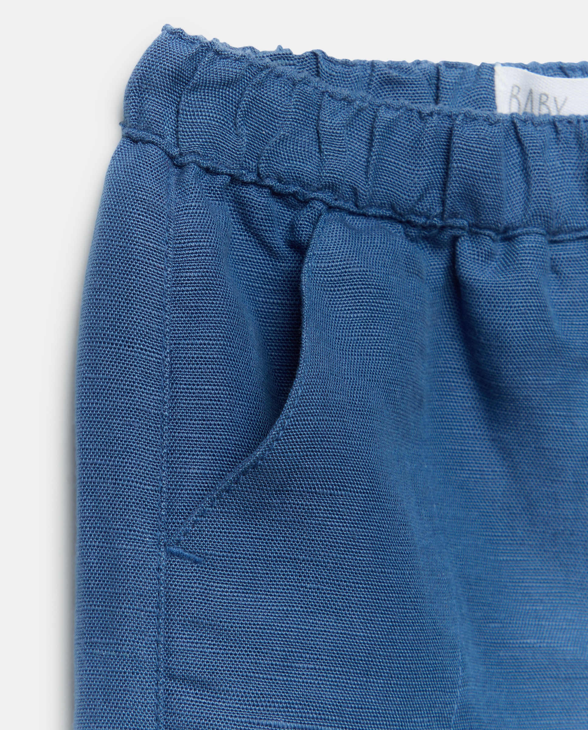 Bermudas de Linho de Bebé Baby El Corte Inglés 400 Azul-3