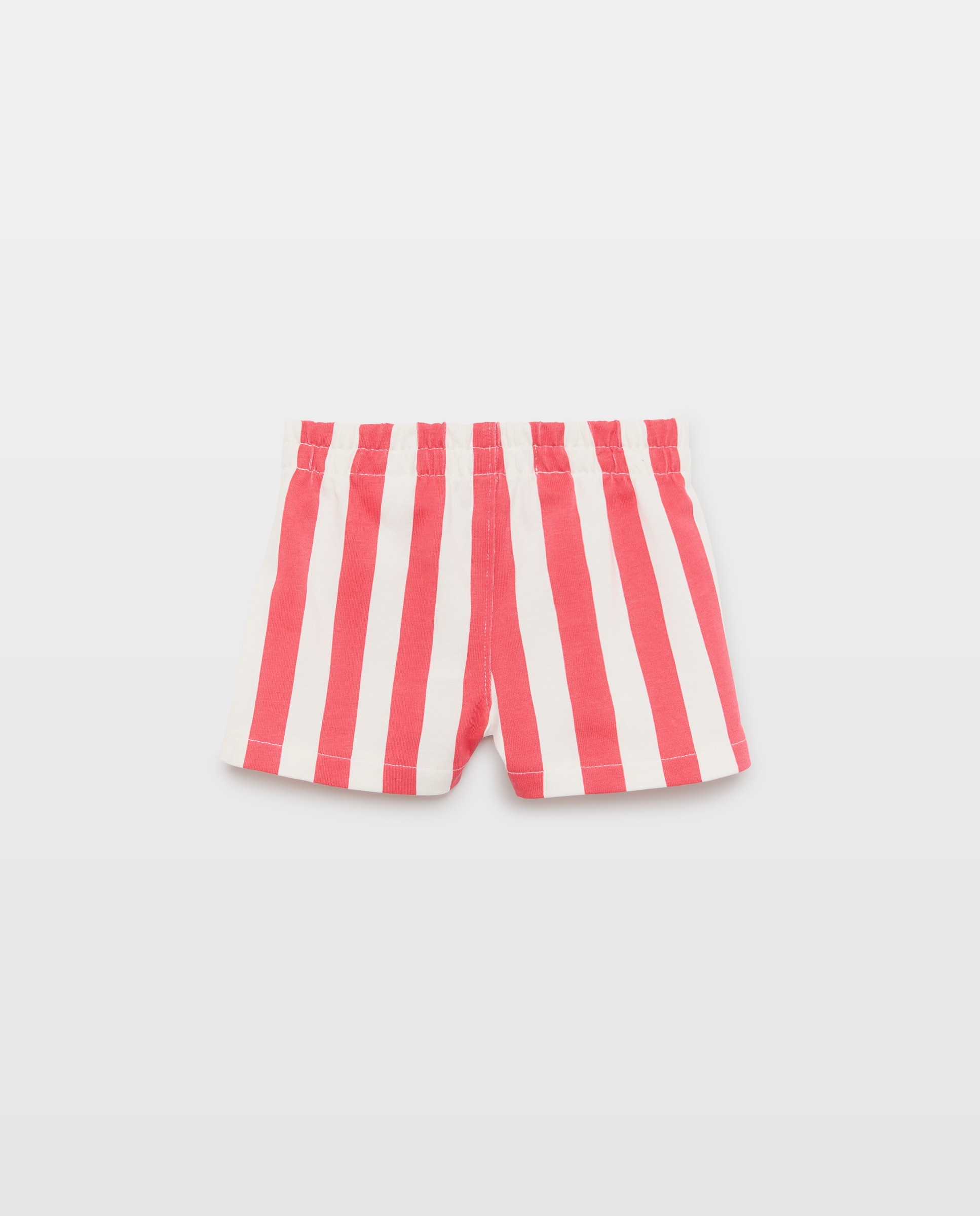 Bermudas de Bebé às Riscas Baby El Corte Inglés Vermelho-2