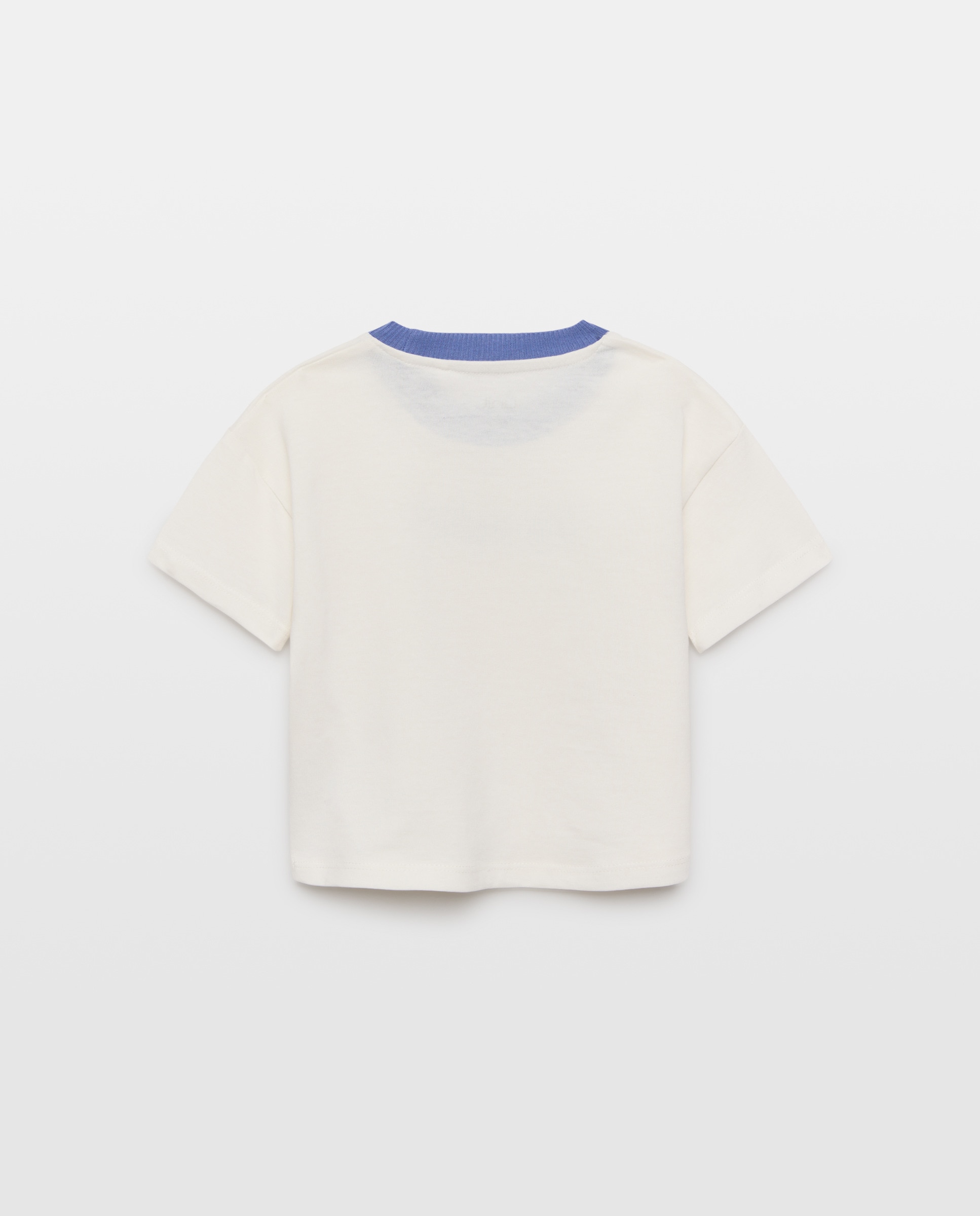Camiseta de bebé estampada manga corta Blanco roto-2