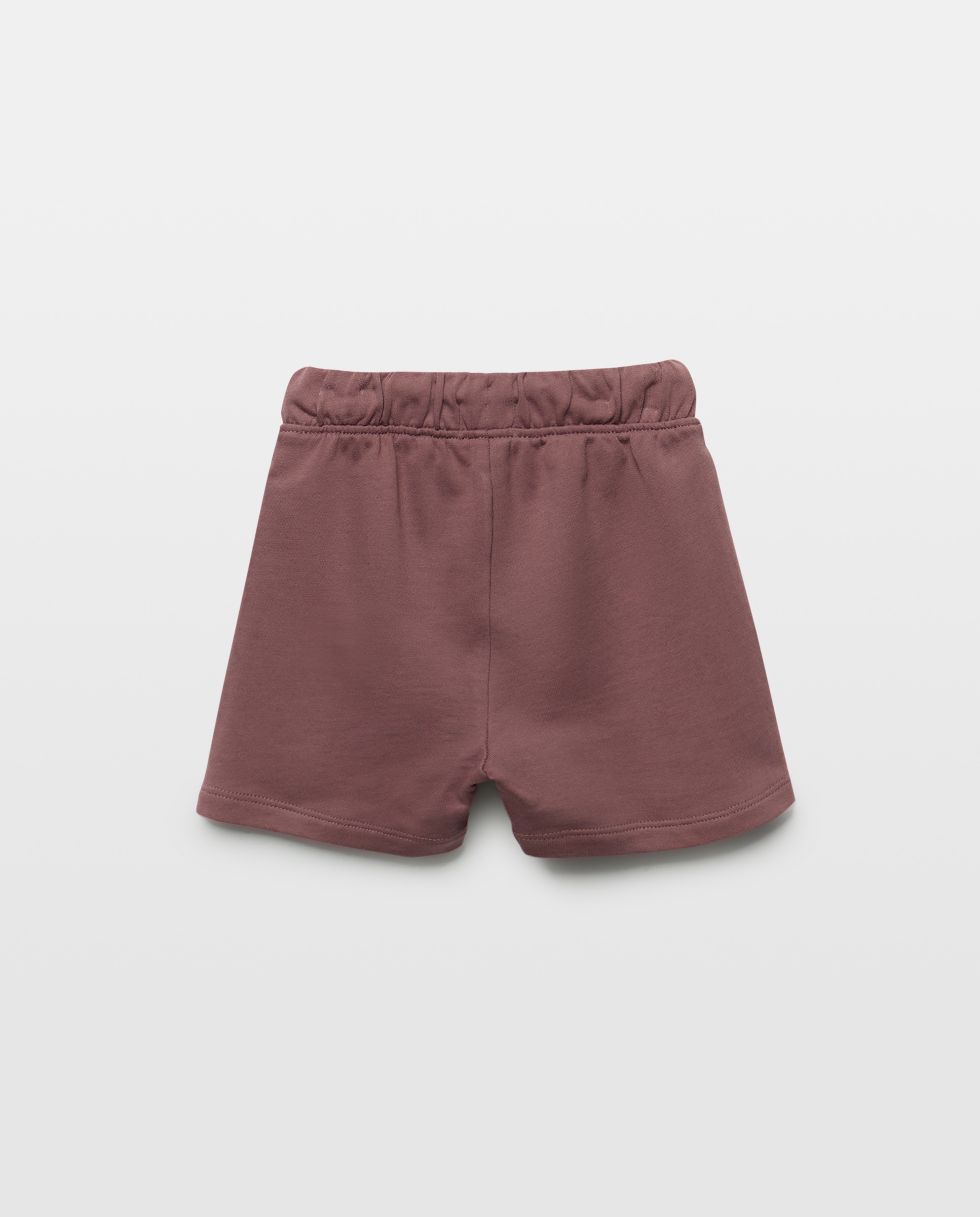 Pack 2 bermudas de bebé felpa 291 Berenjena-2