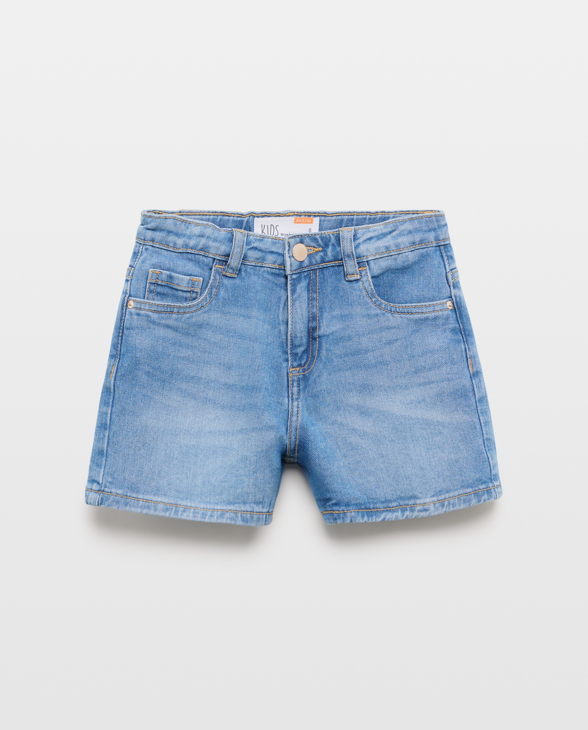 Calções de Ganga Básicos Azul pálido-1