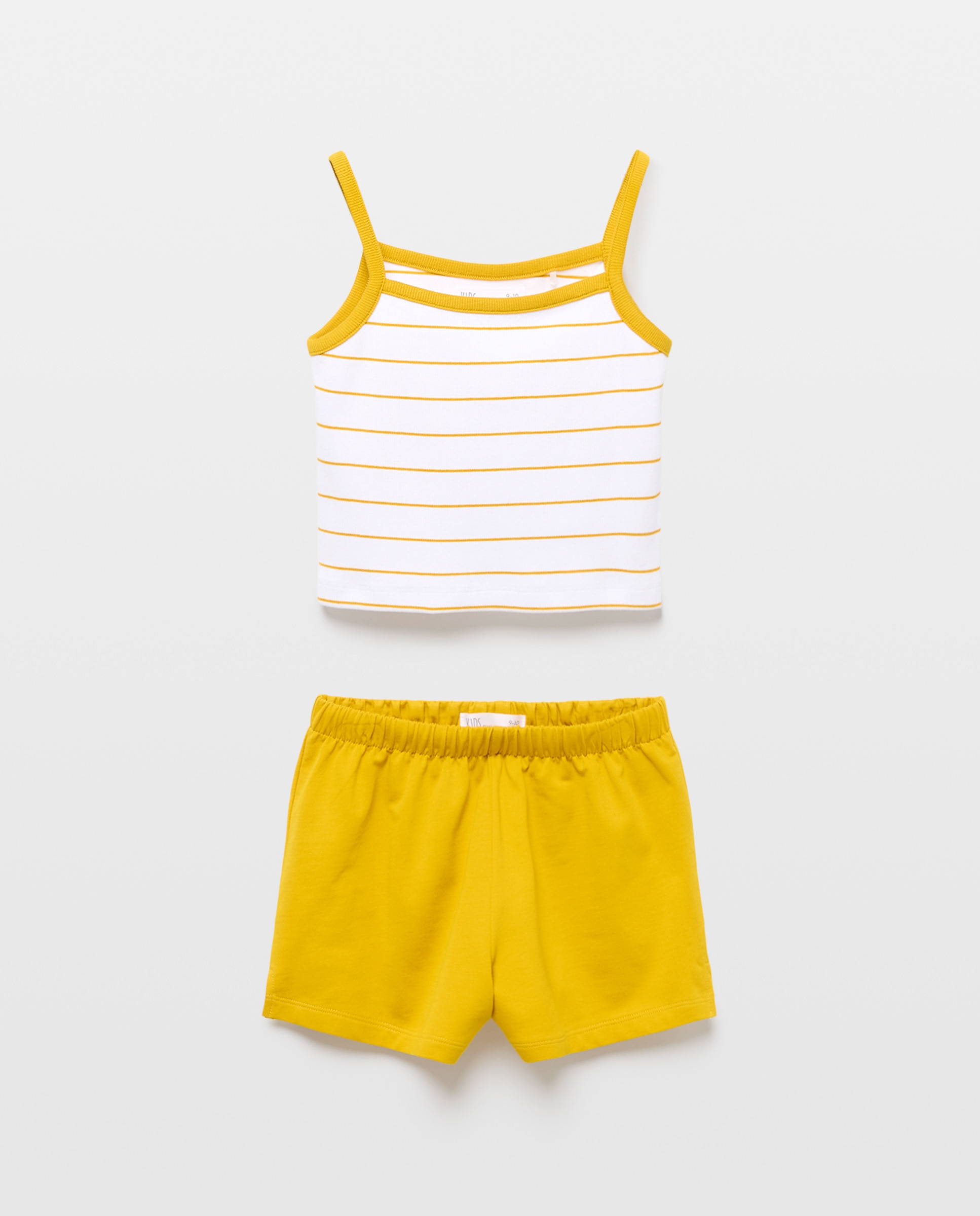 Conjunto Desportivo com Estampado às Riscas Kids El Corte Inglés Amarelo-4