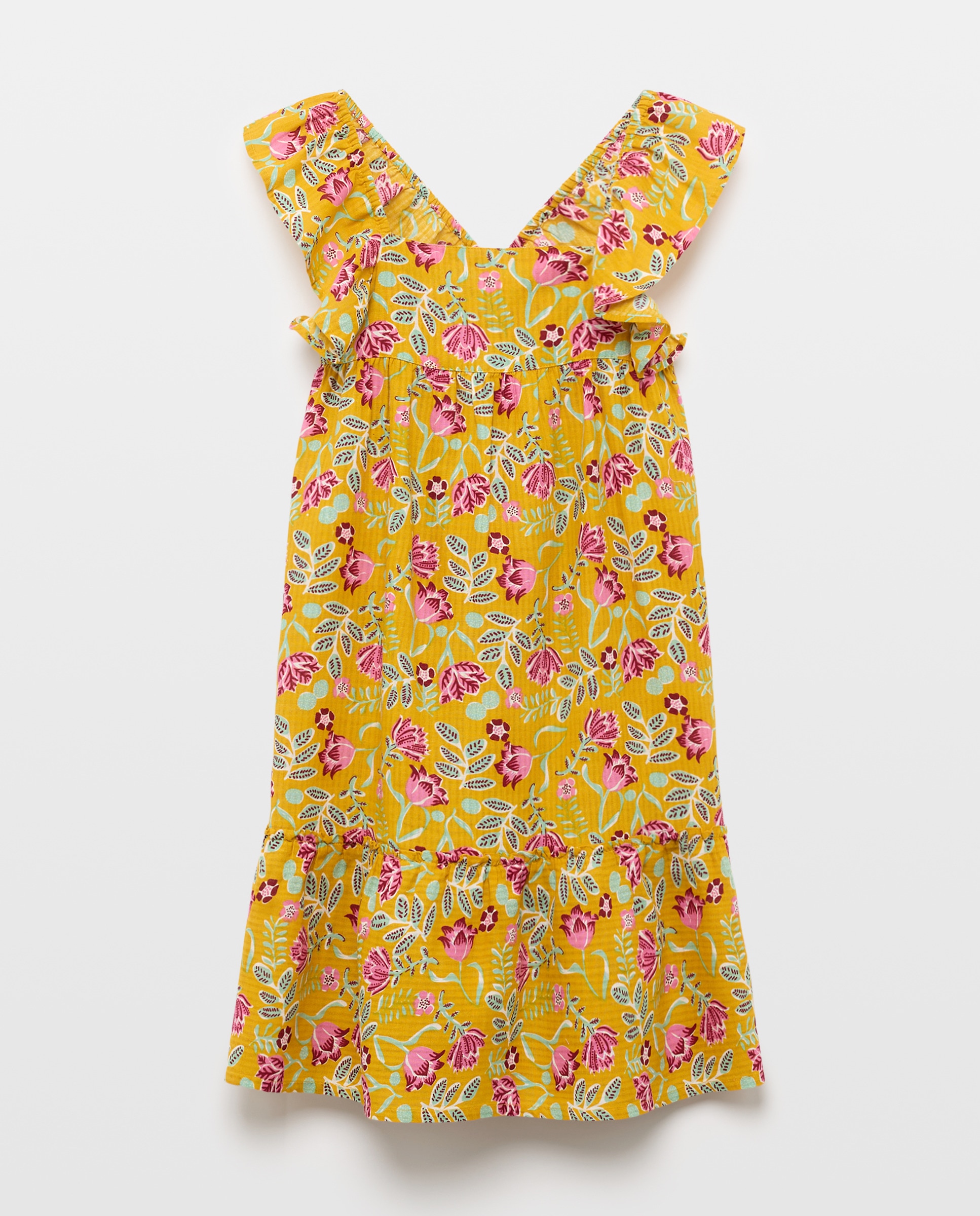 Vestido de Fantasia com Folho Kids El Corte Inglés Amarelo-4