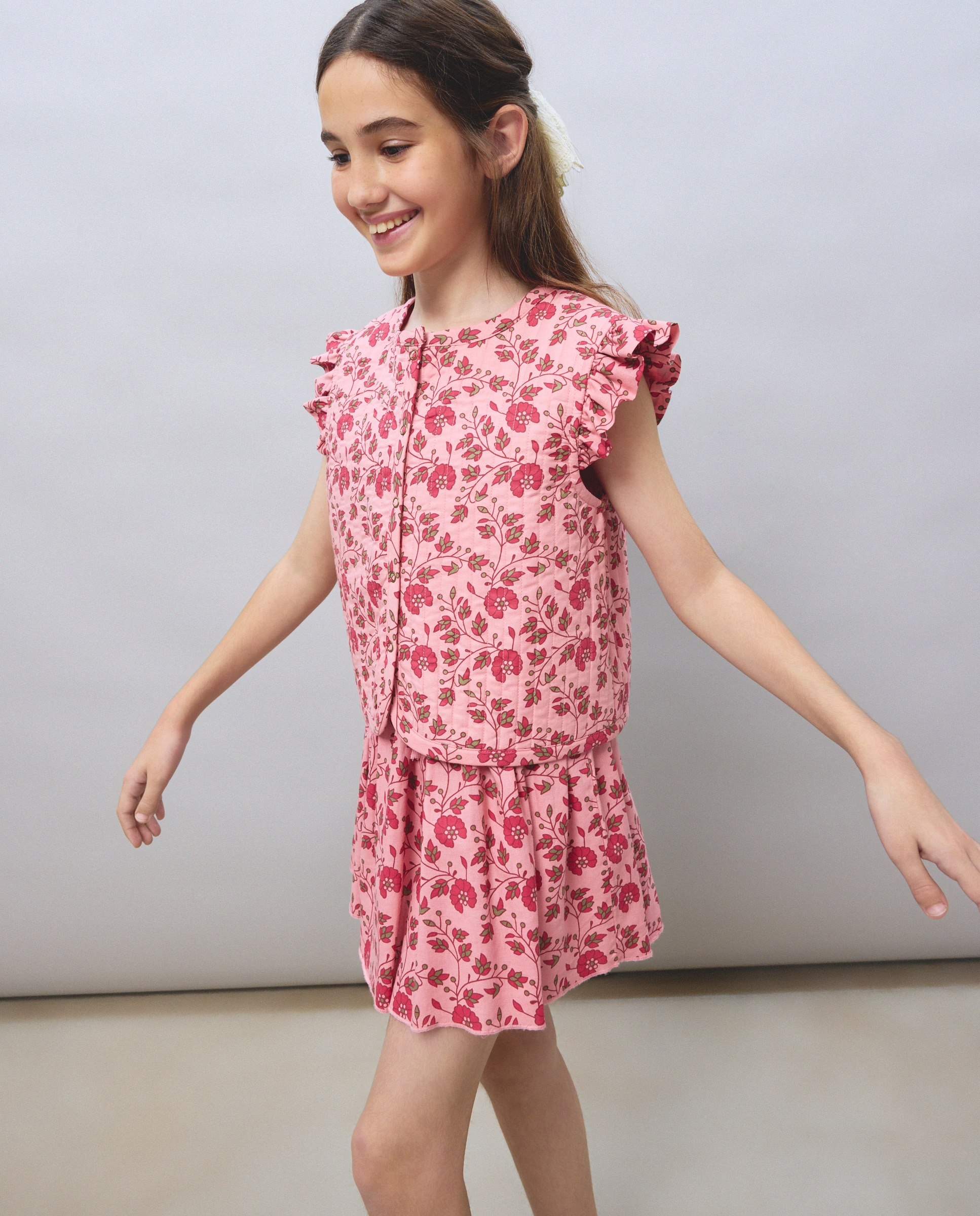 Imagem 0 de Colete Acolchoado de Algodão com Estampado