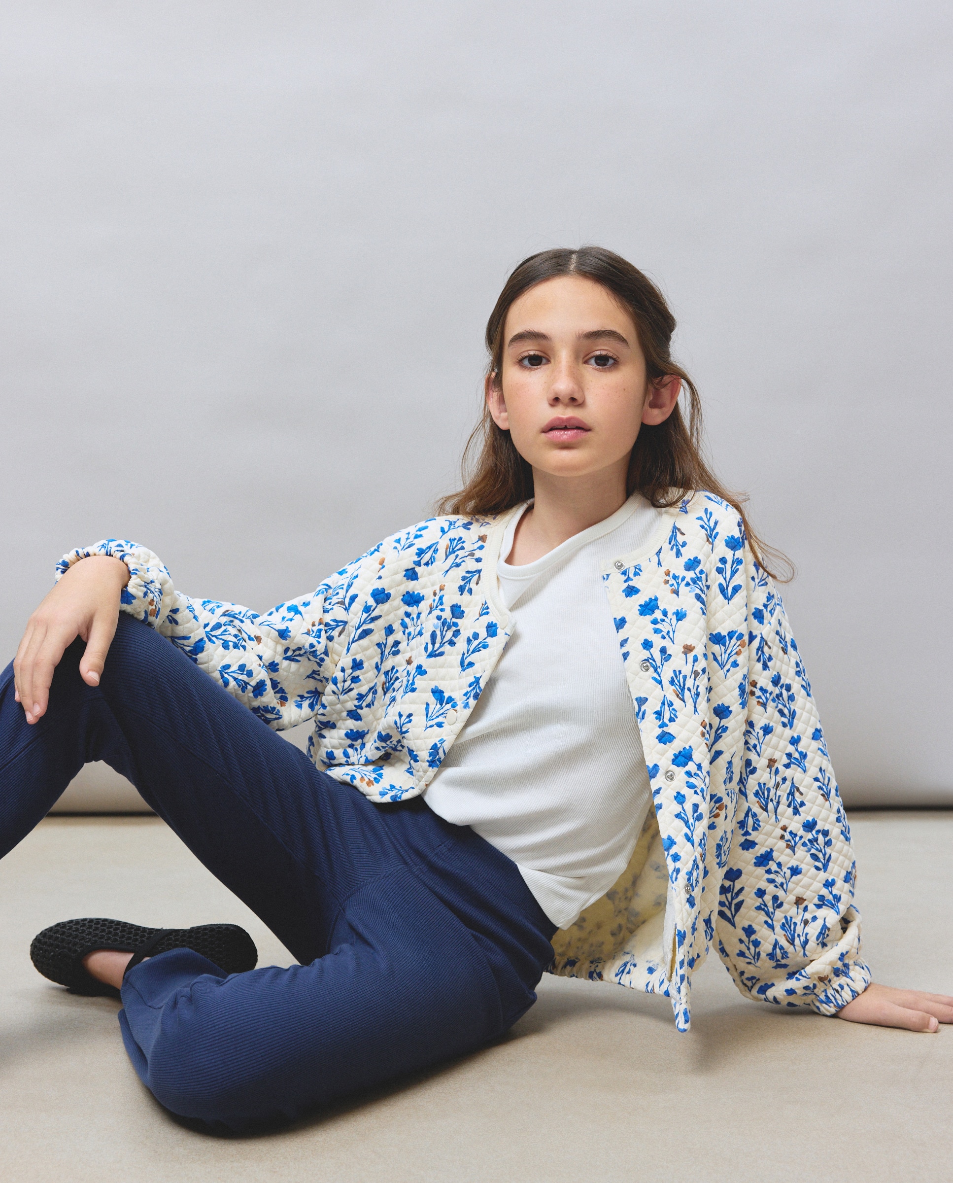 Sweatshirt Tipo Blusão Bomber Acolchoado com Estampado Branco-4