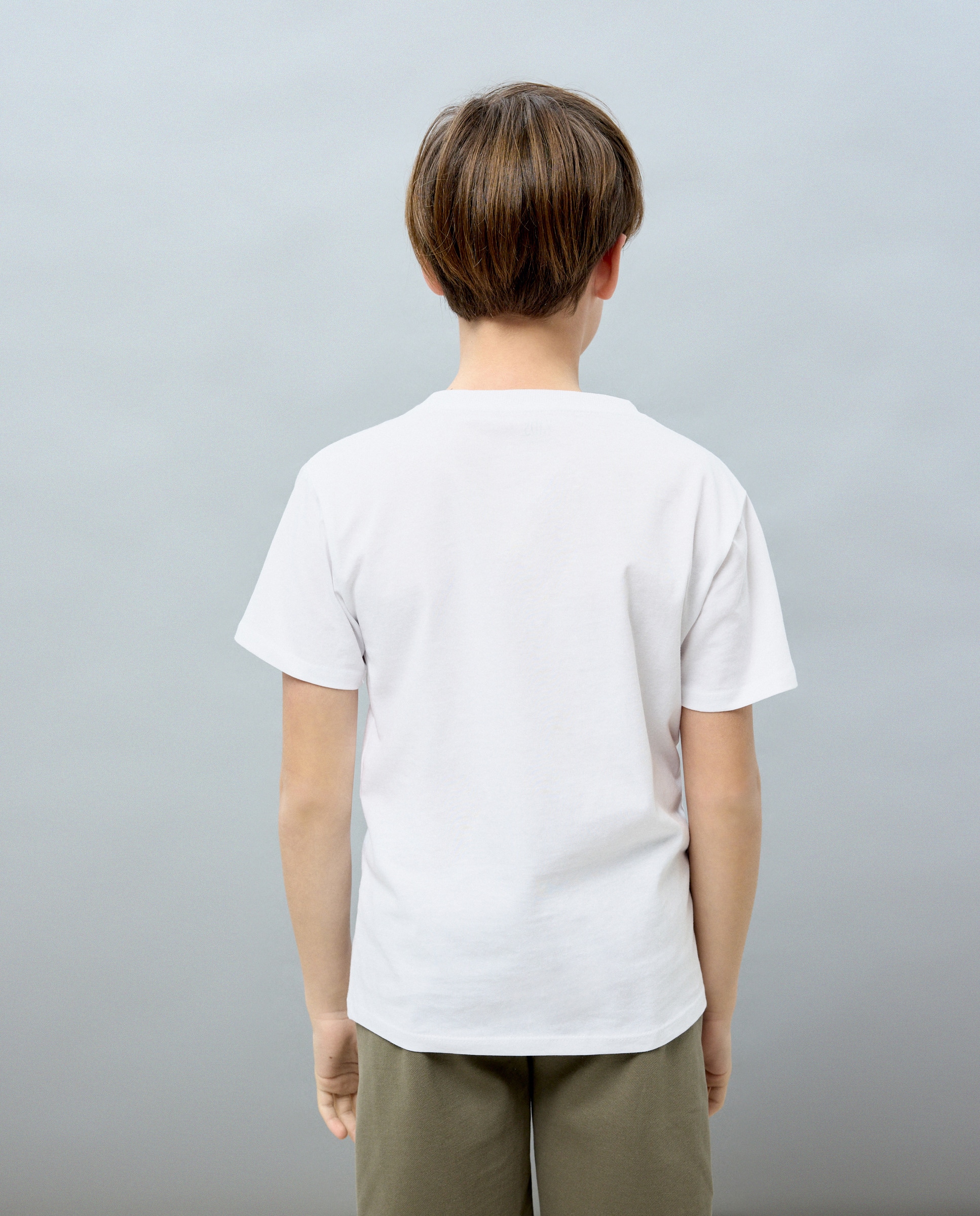 T-shirt de Manga Curta com Desenho à Frente Kids El Corte Inglés Branco-3