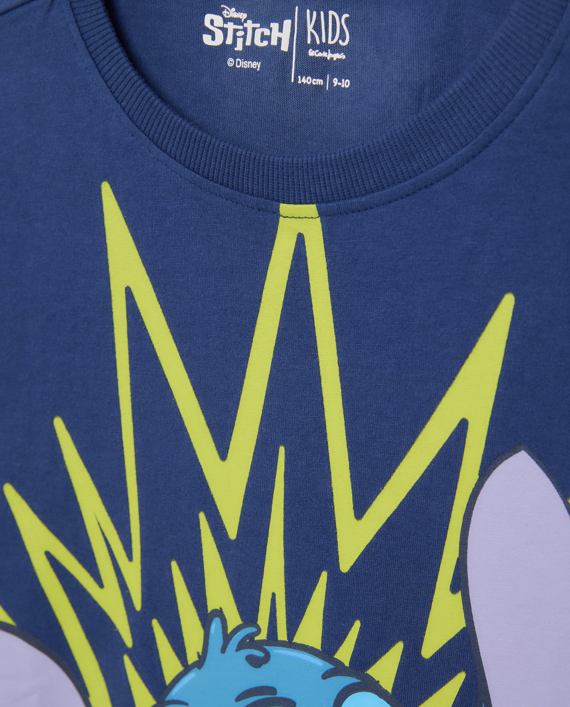 T-shirt com Estampado Stitch Azul-marinho-5