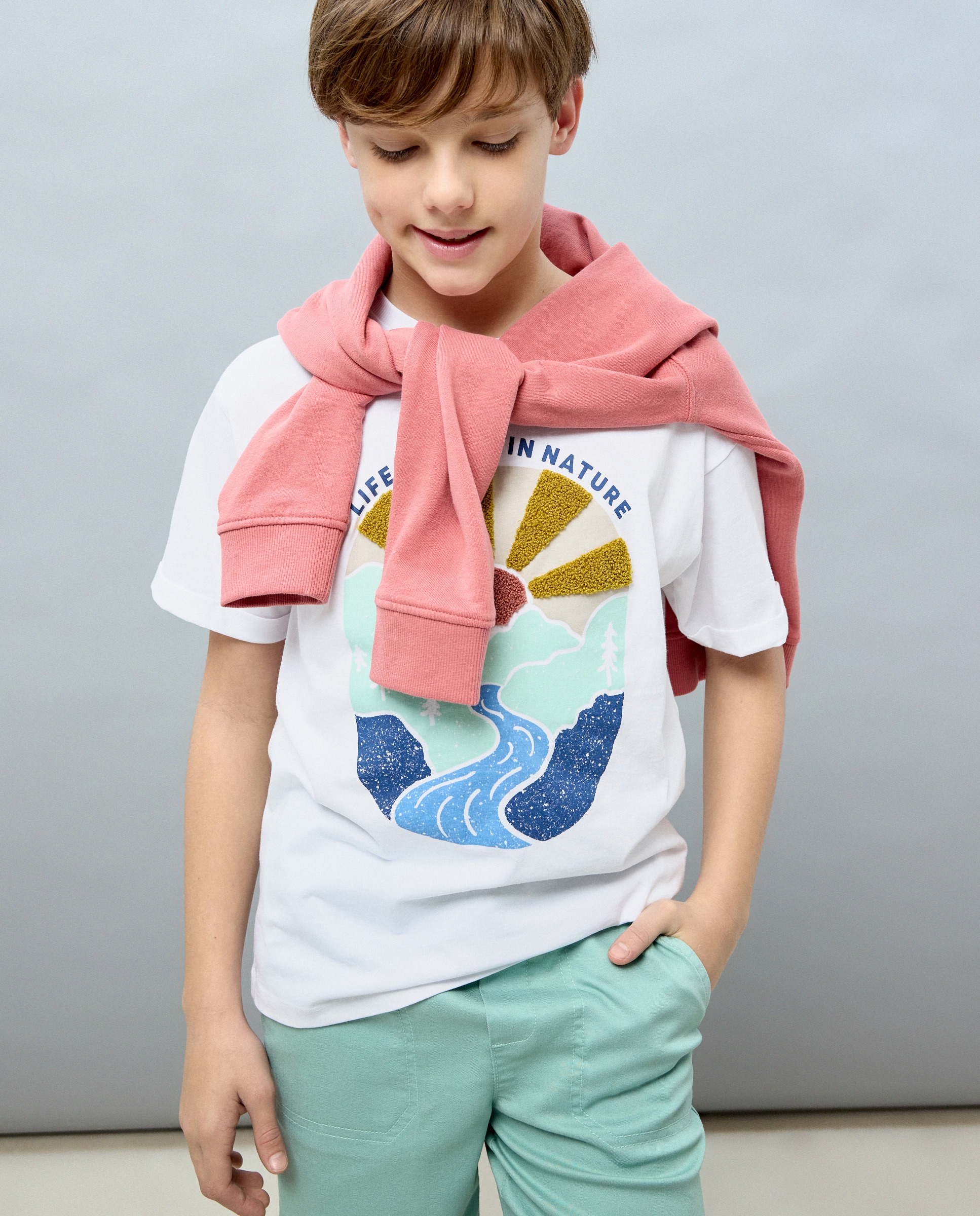 Imagem 0 de T-shirt de Manga Curta em Tecido Turco