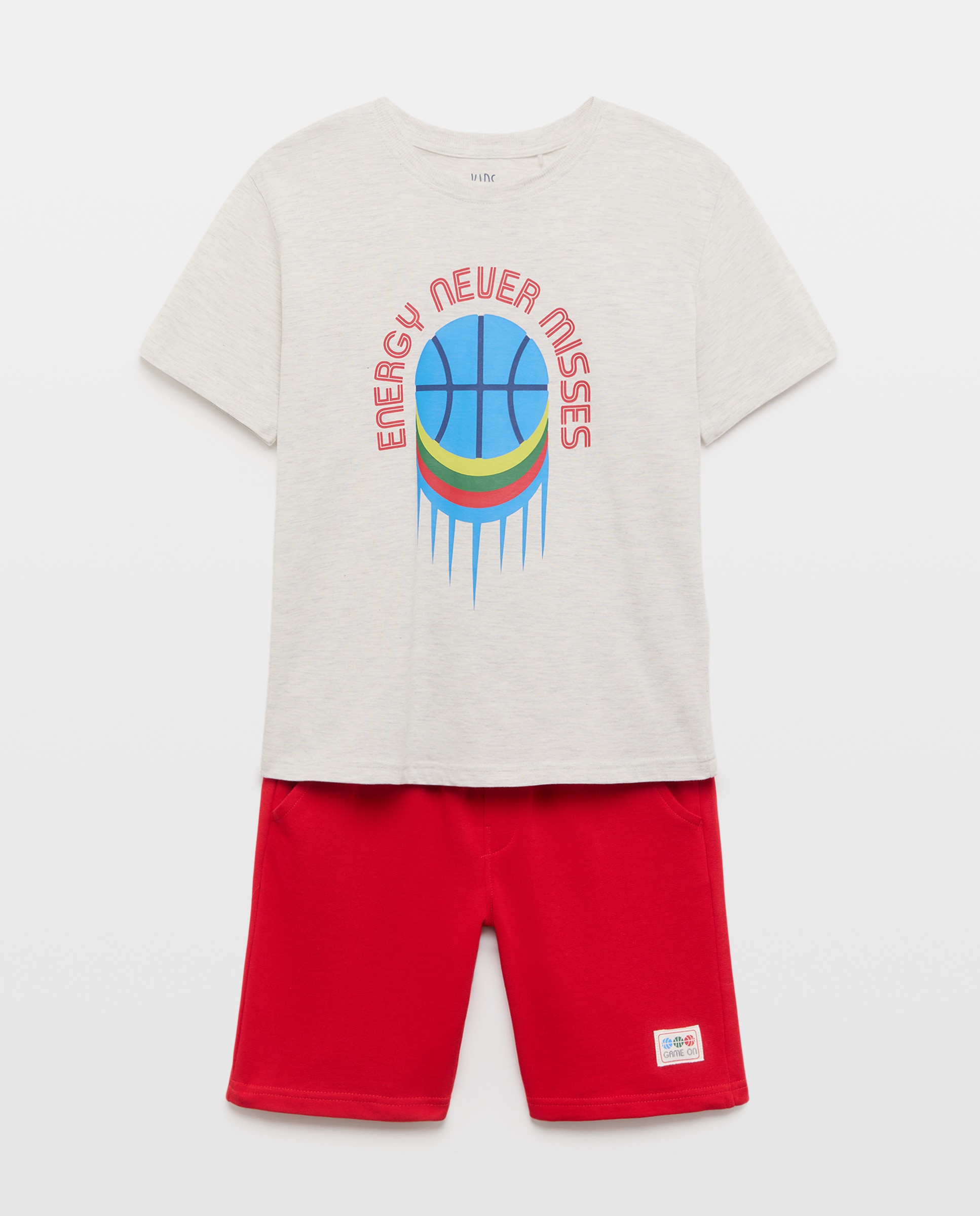 Conjunto de T-shirt e Calções Kids El Corte Inglés Vermelho-4