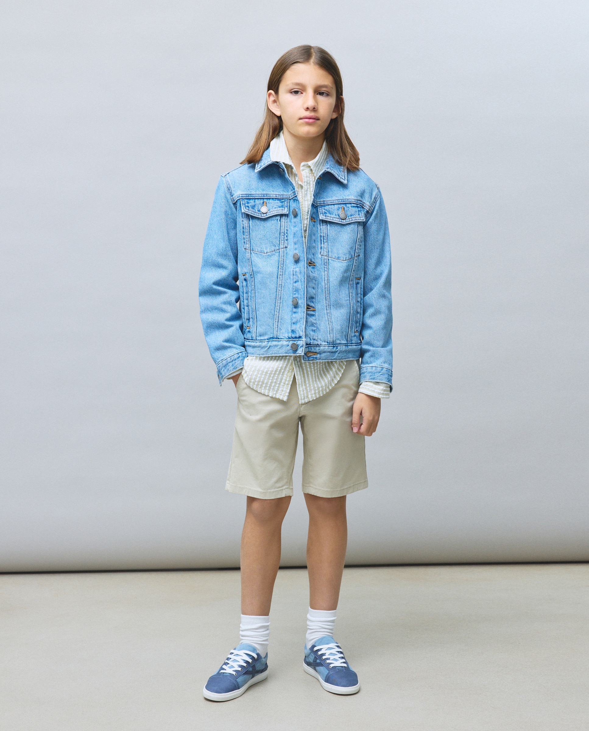 Blusão de Ganga Azul pálido-3