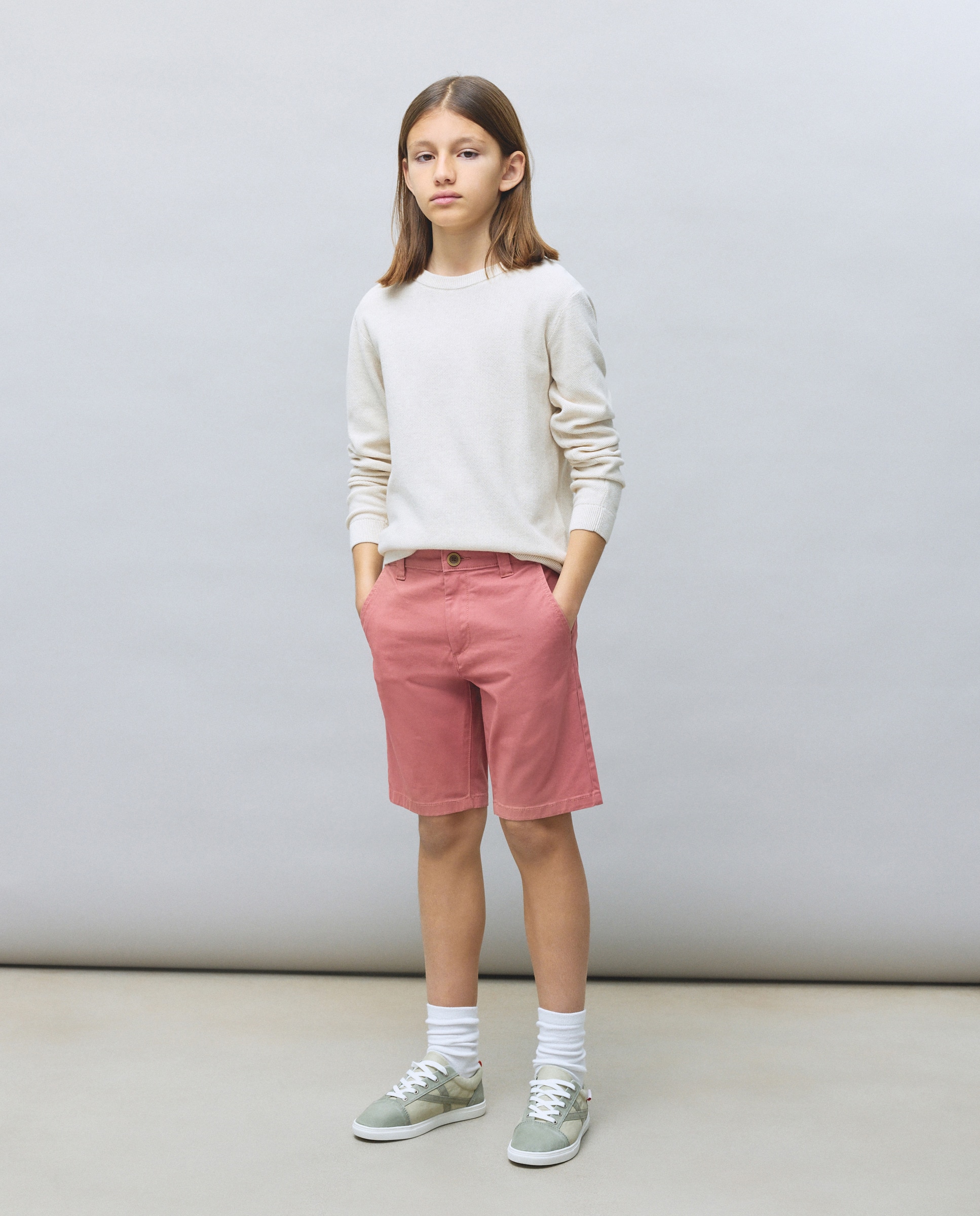 Camisola de Malha com Decote Redondo 120 Cru-2