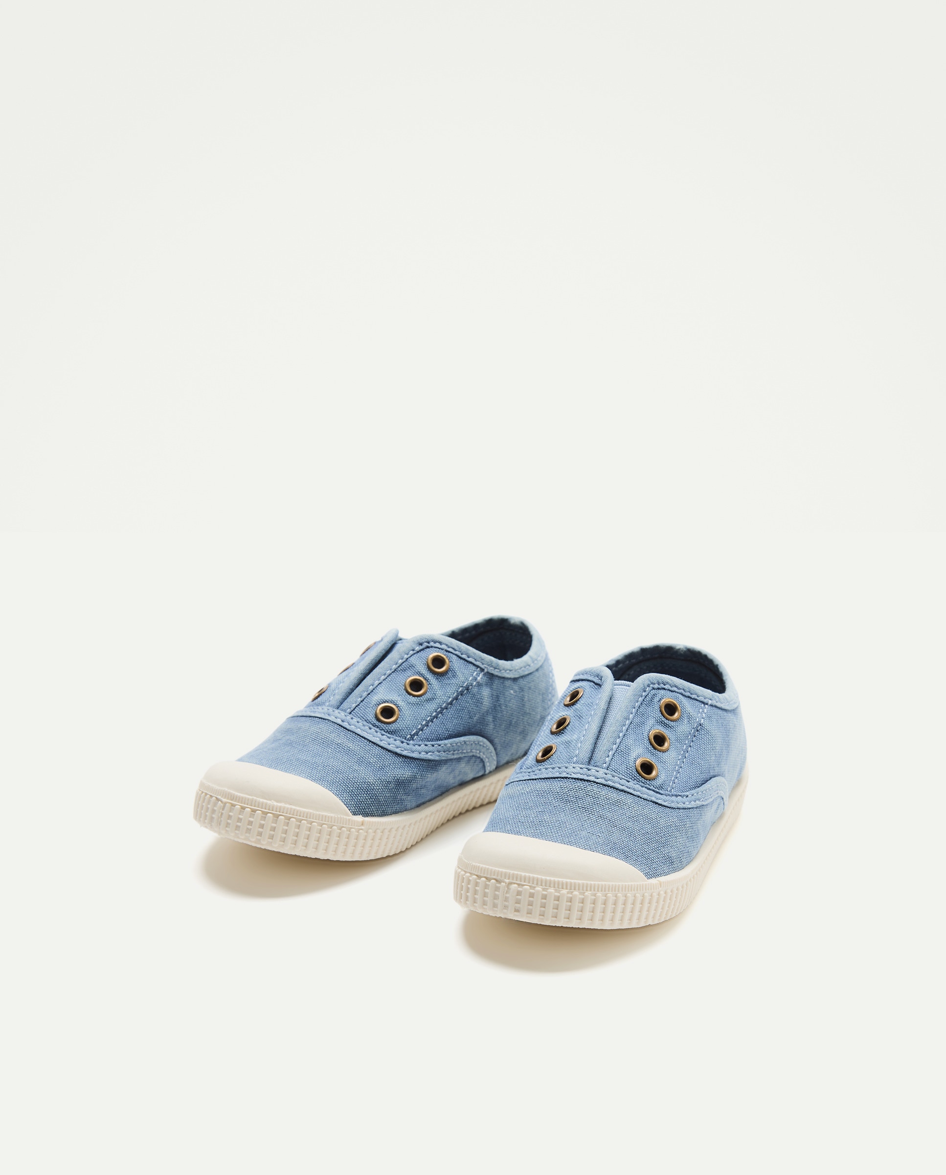 Lona bebés con puntera suela flexible 400 Azul-2