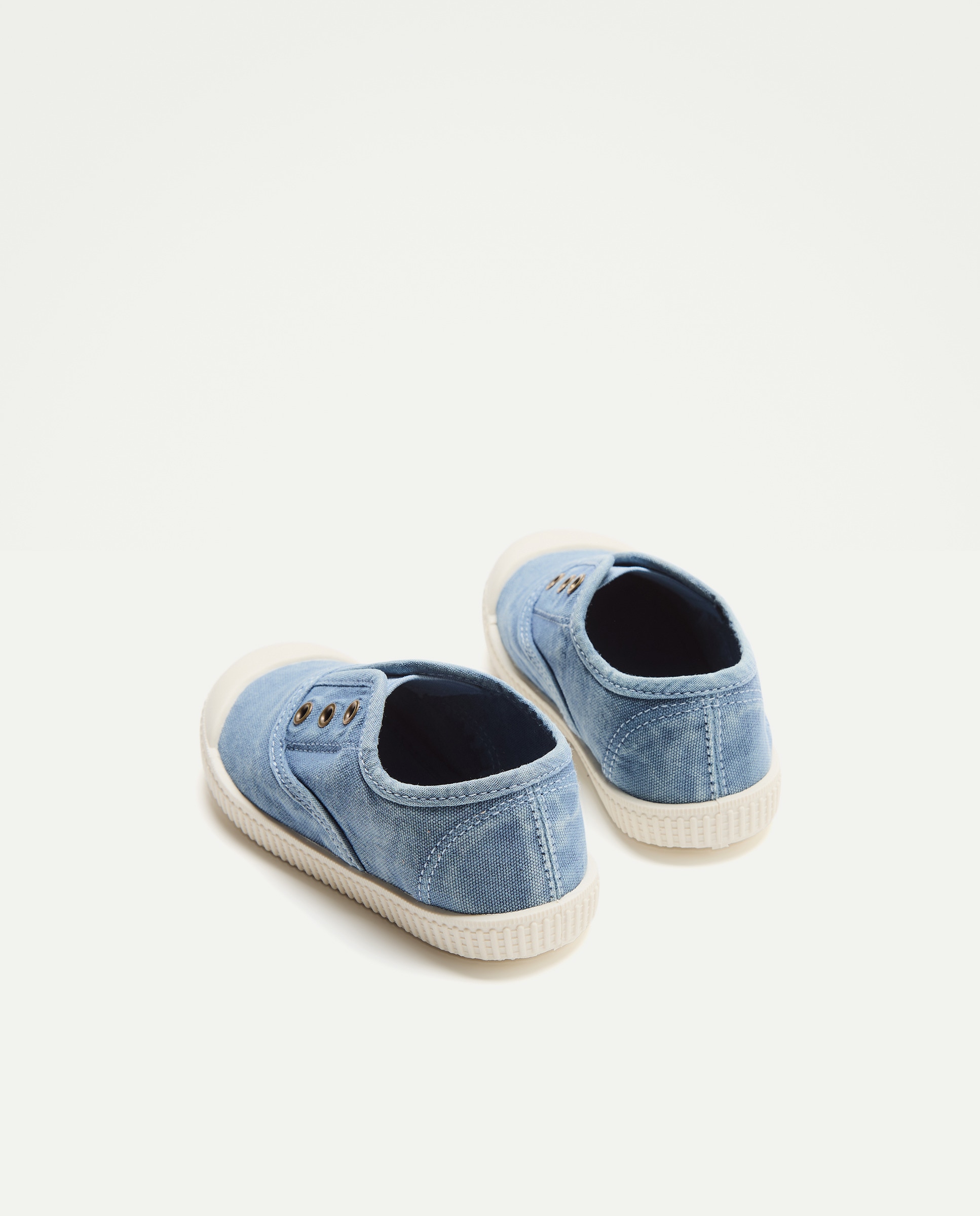 Lona bebés con puntera suela flexible 400 Azul-3