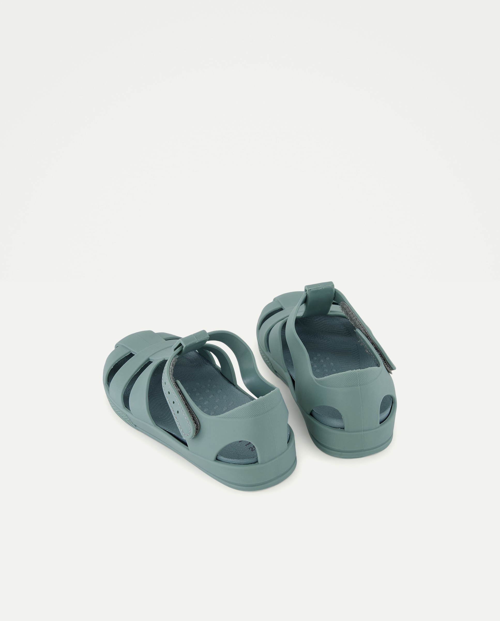 Cangrejera bebés de goma con velcro 530 Verde oscuro-3