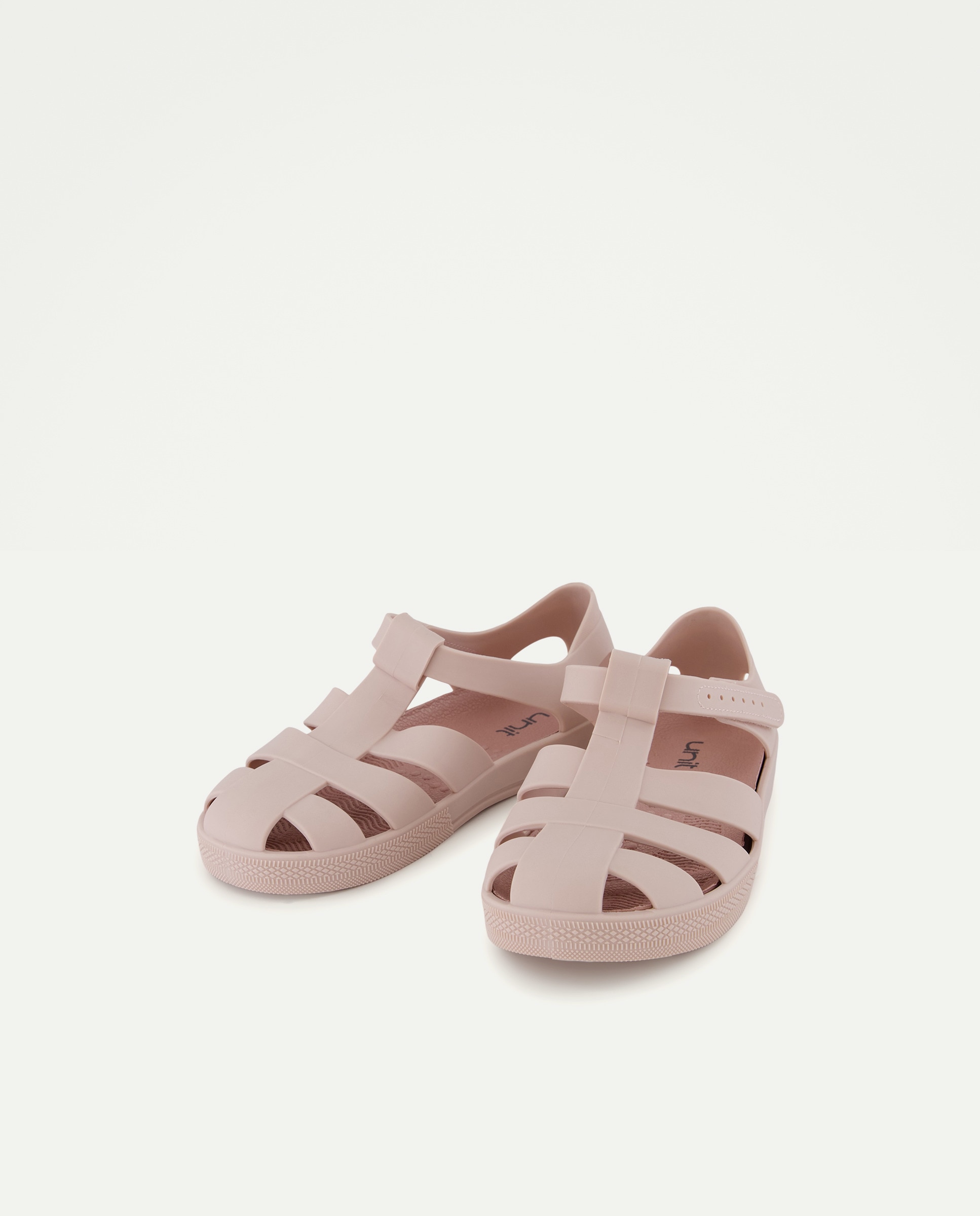 Cangrejera infantil de goma con velcro 220 Rosa palo-2