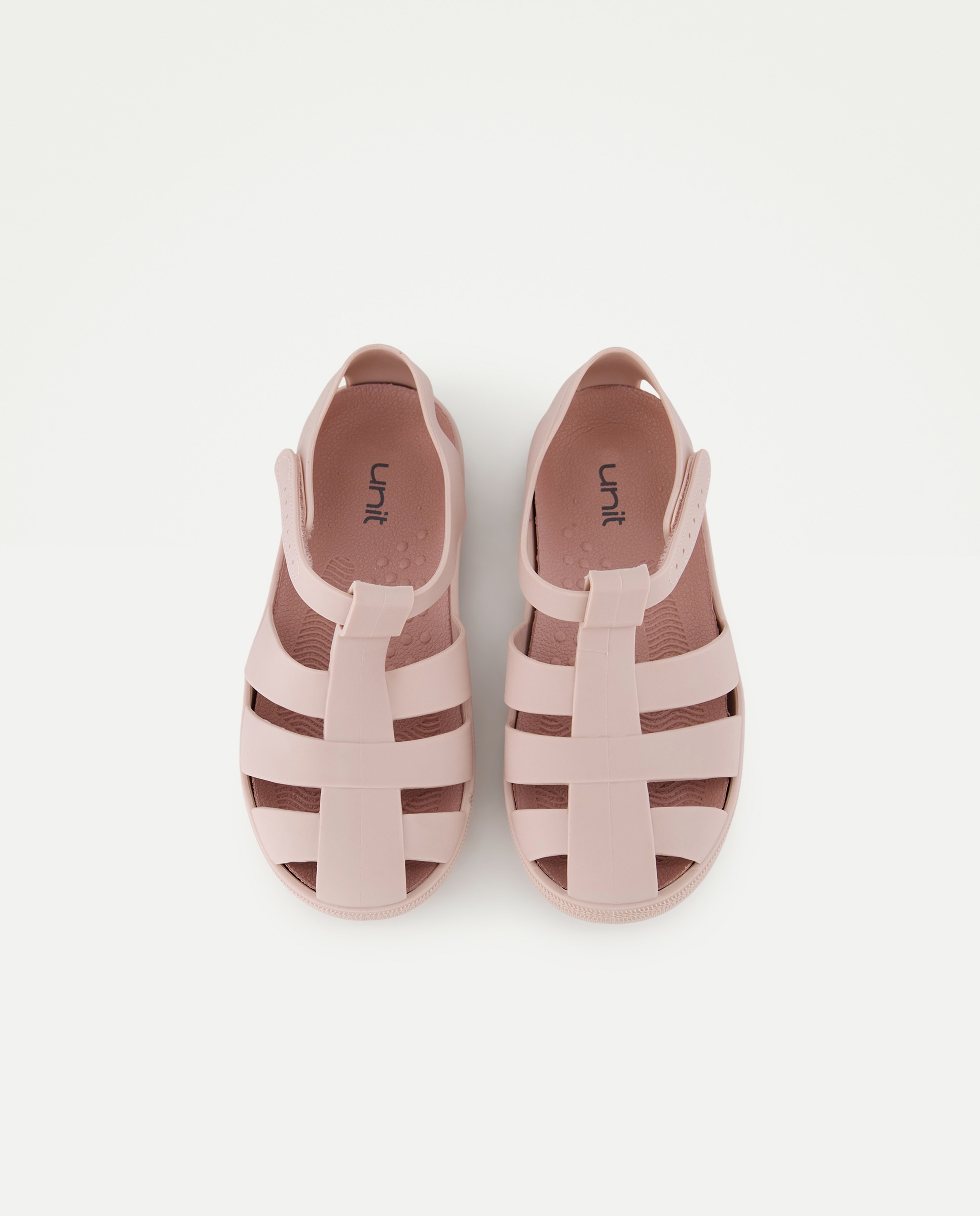 Cangrejera infantil de goma con velcro 220 Rosa palo-4