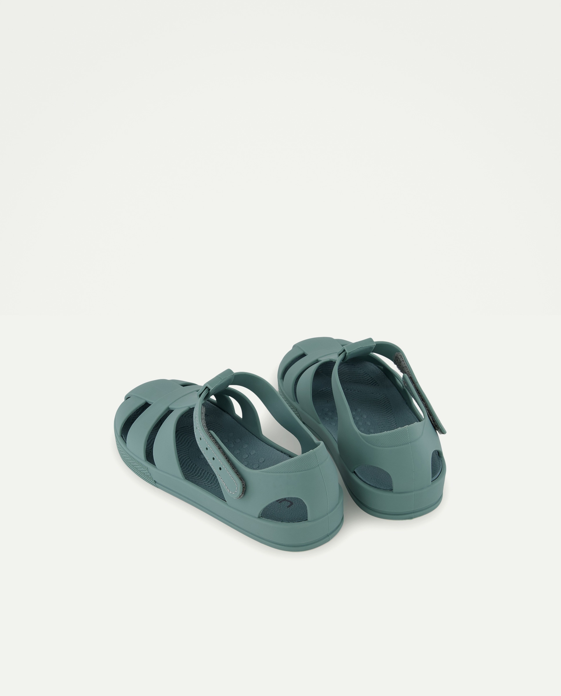 Cangrejera infantil de goma con velcro 530 Verde oscuro-3
