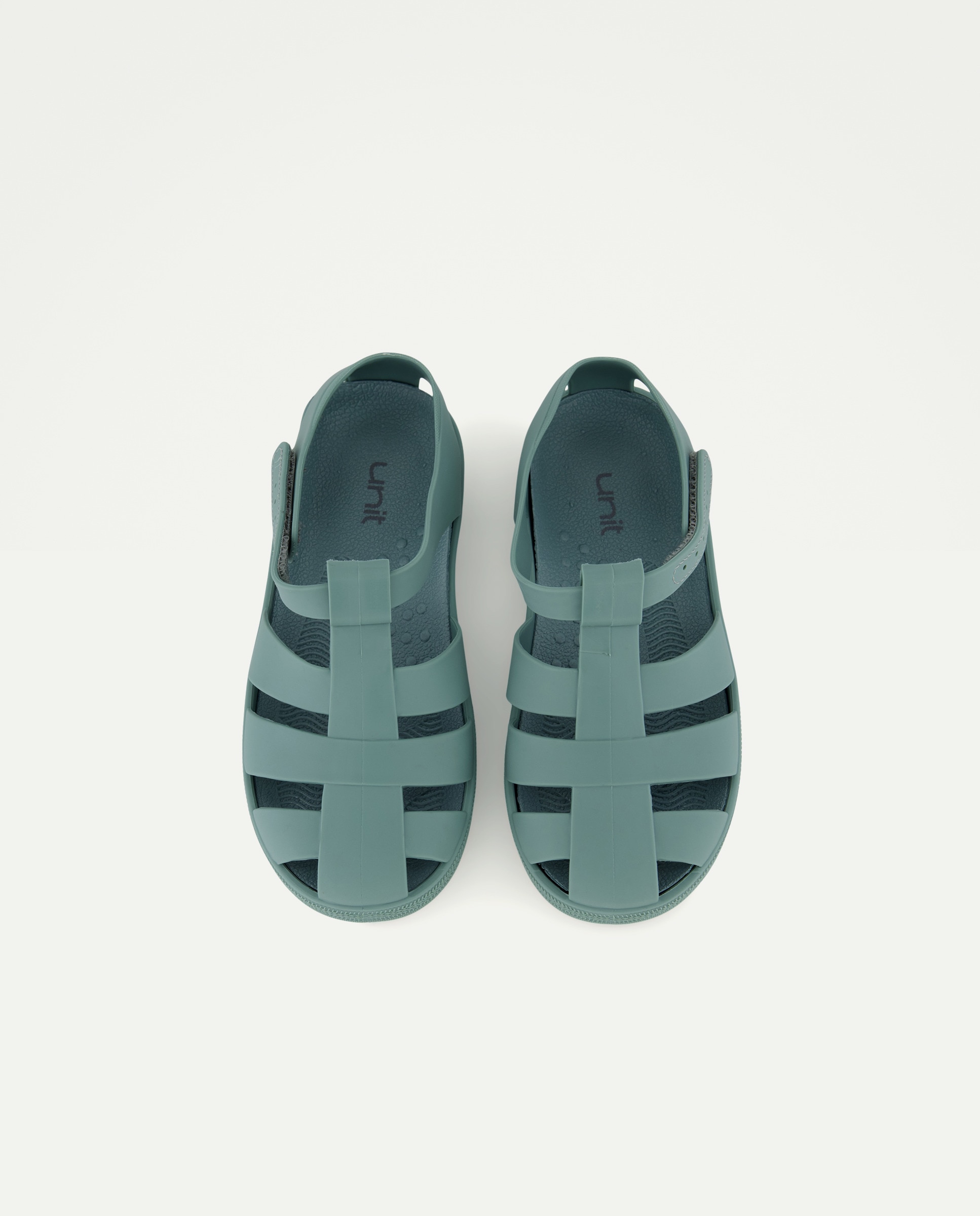 Cangrejera infantil de goma con velcro 530 Verde oscuro-4