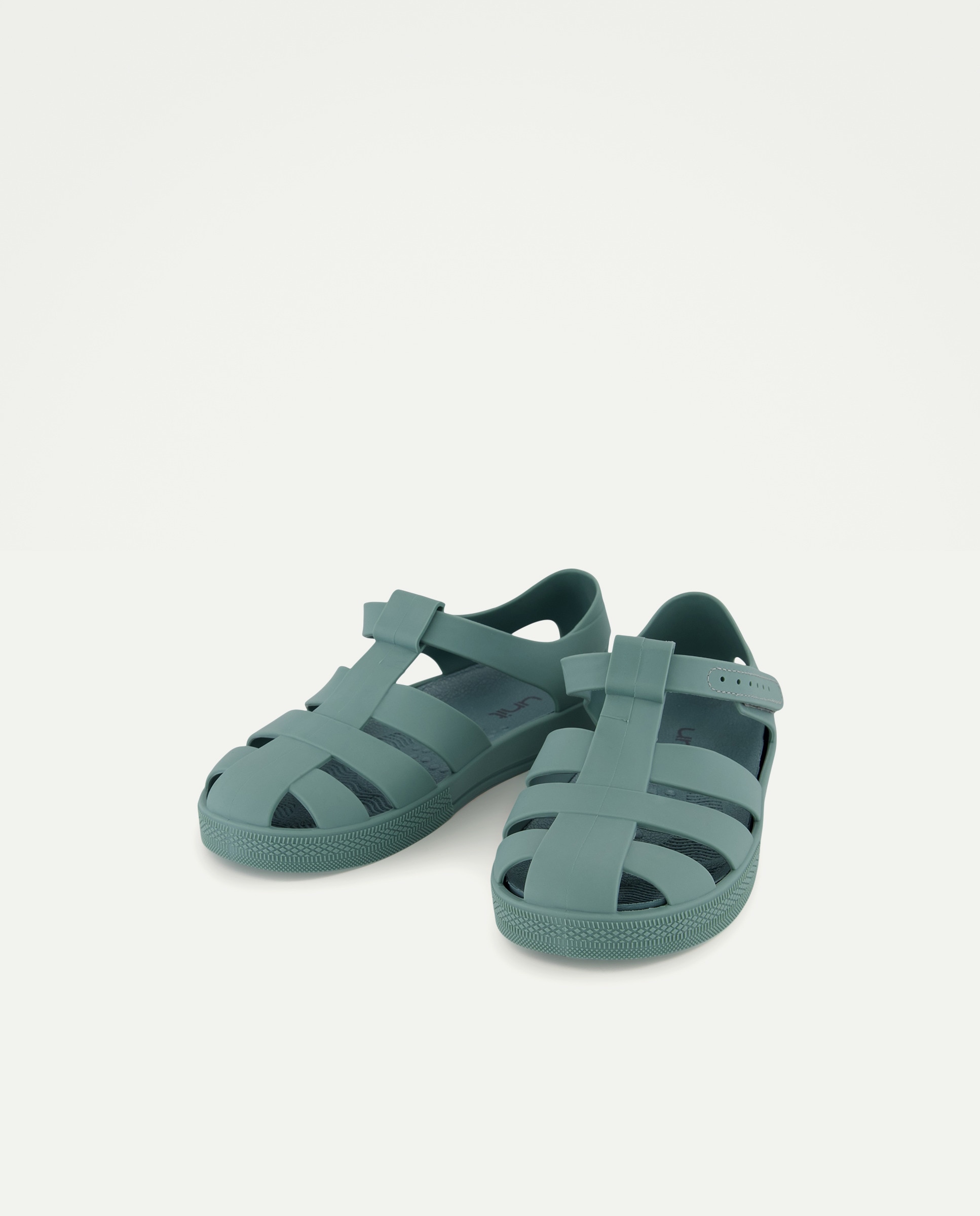 Cangrejera infantil de goma con velcro 530 Verde oscuro-2