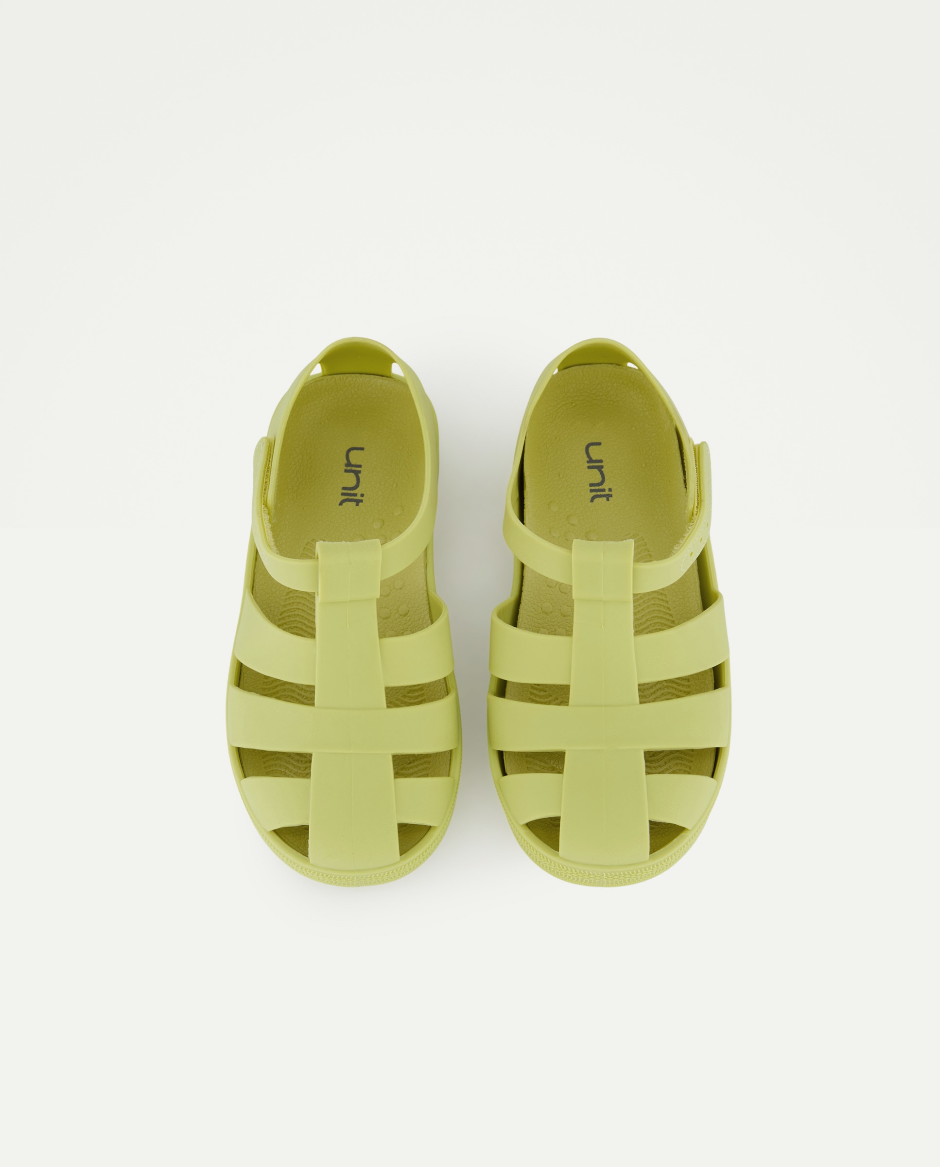 Cangrejera infantil de goma con velcro Pistacho-4