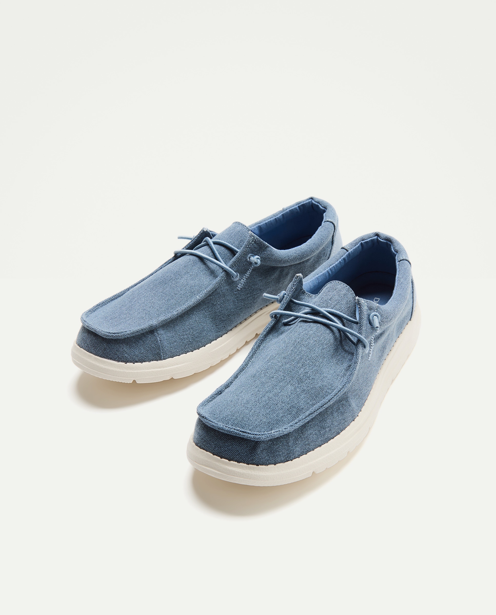 Sapatos Wallabee 410 Azul Claro-2