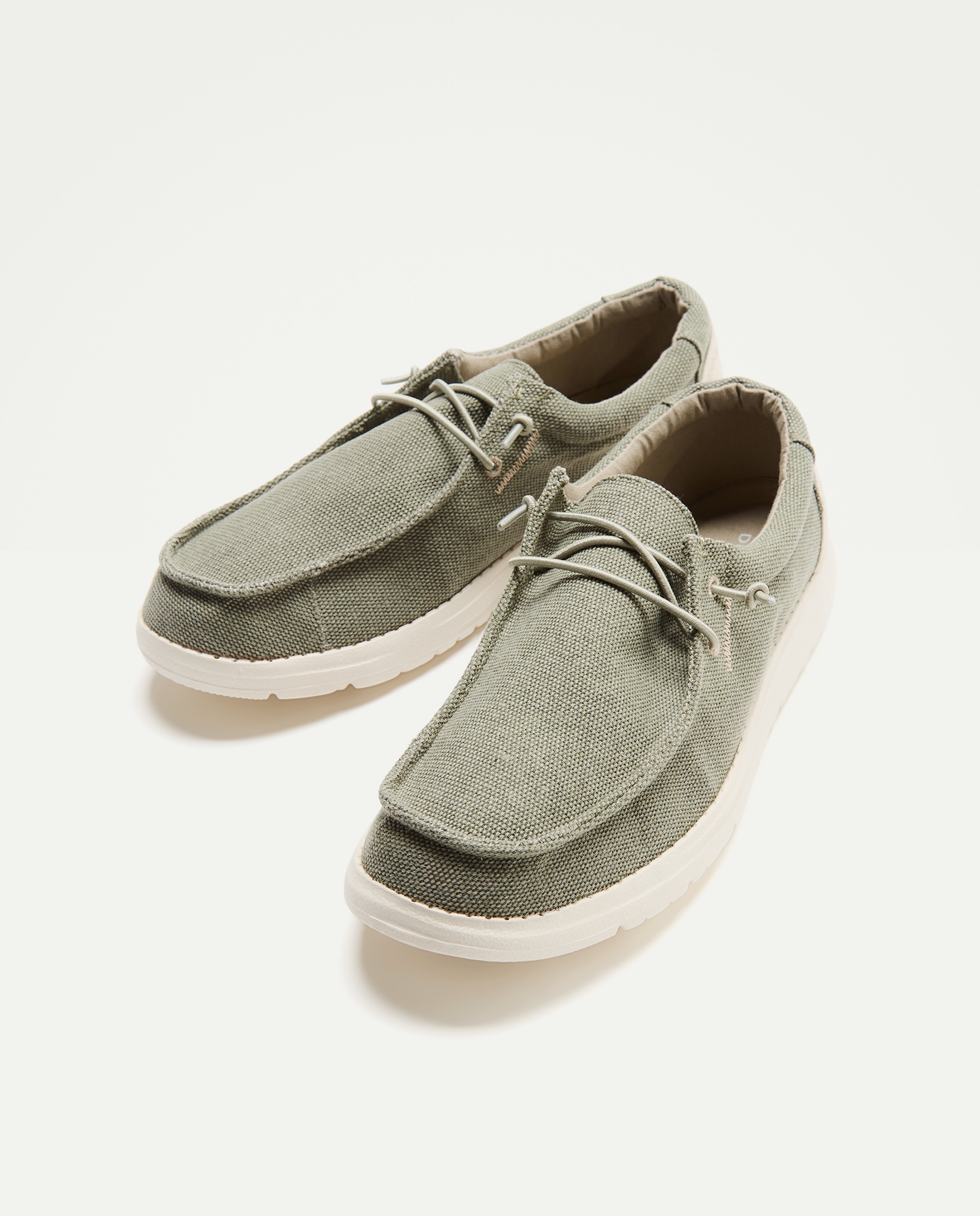 Sapatos Wallabee 520 Caqui-2