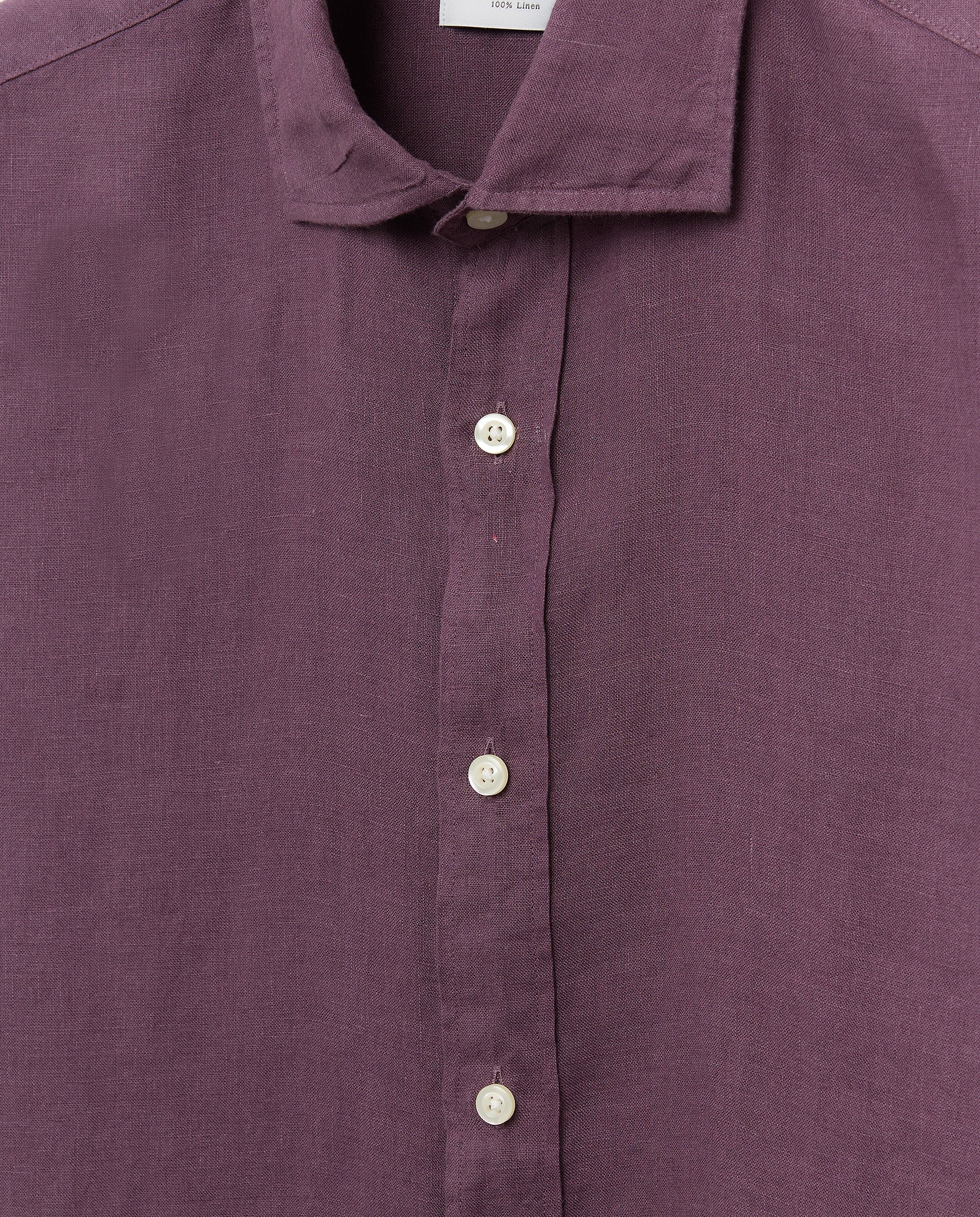 Camisa de Linho Lisa Beringela-5