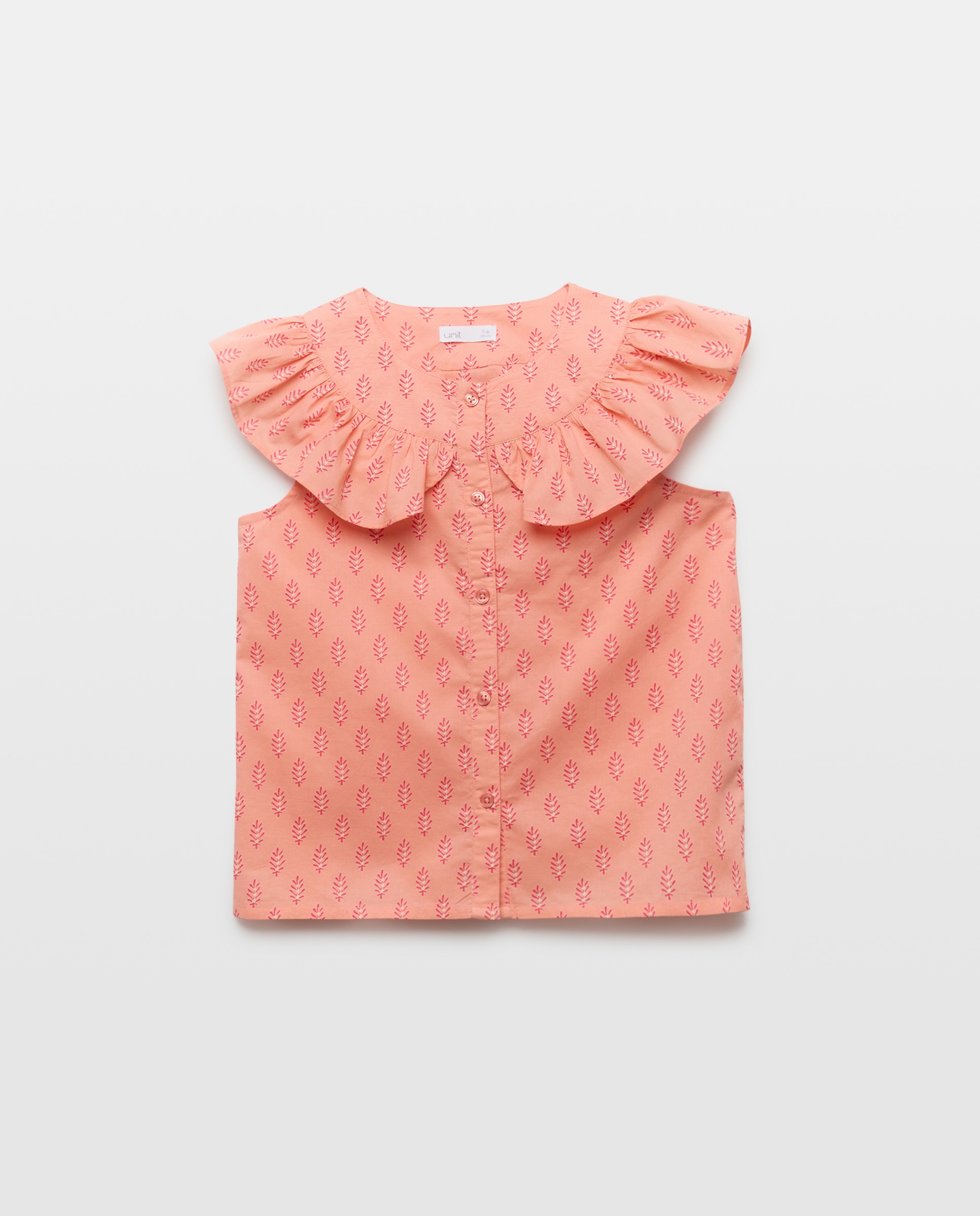 Imagen 0 de Blusa niña con cuello flor