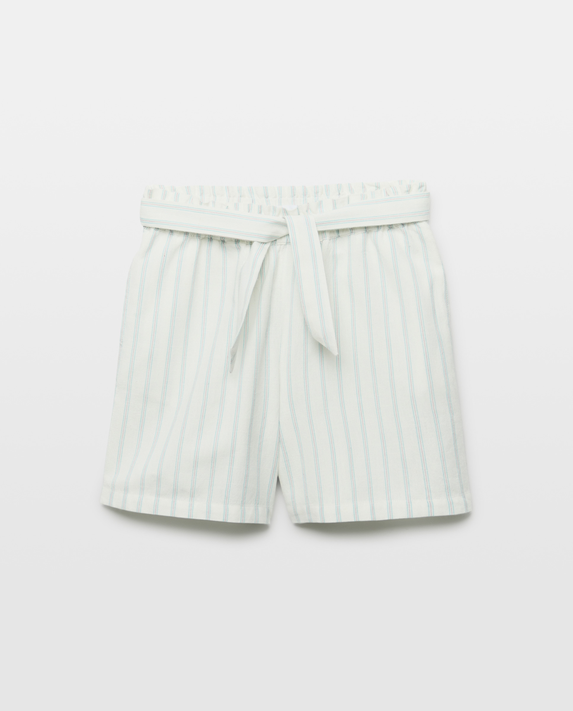 Imagen 0 de Short niña de lino con rayas