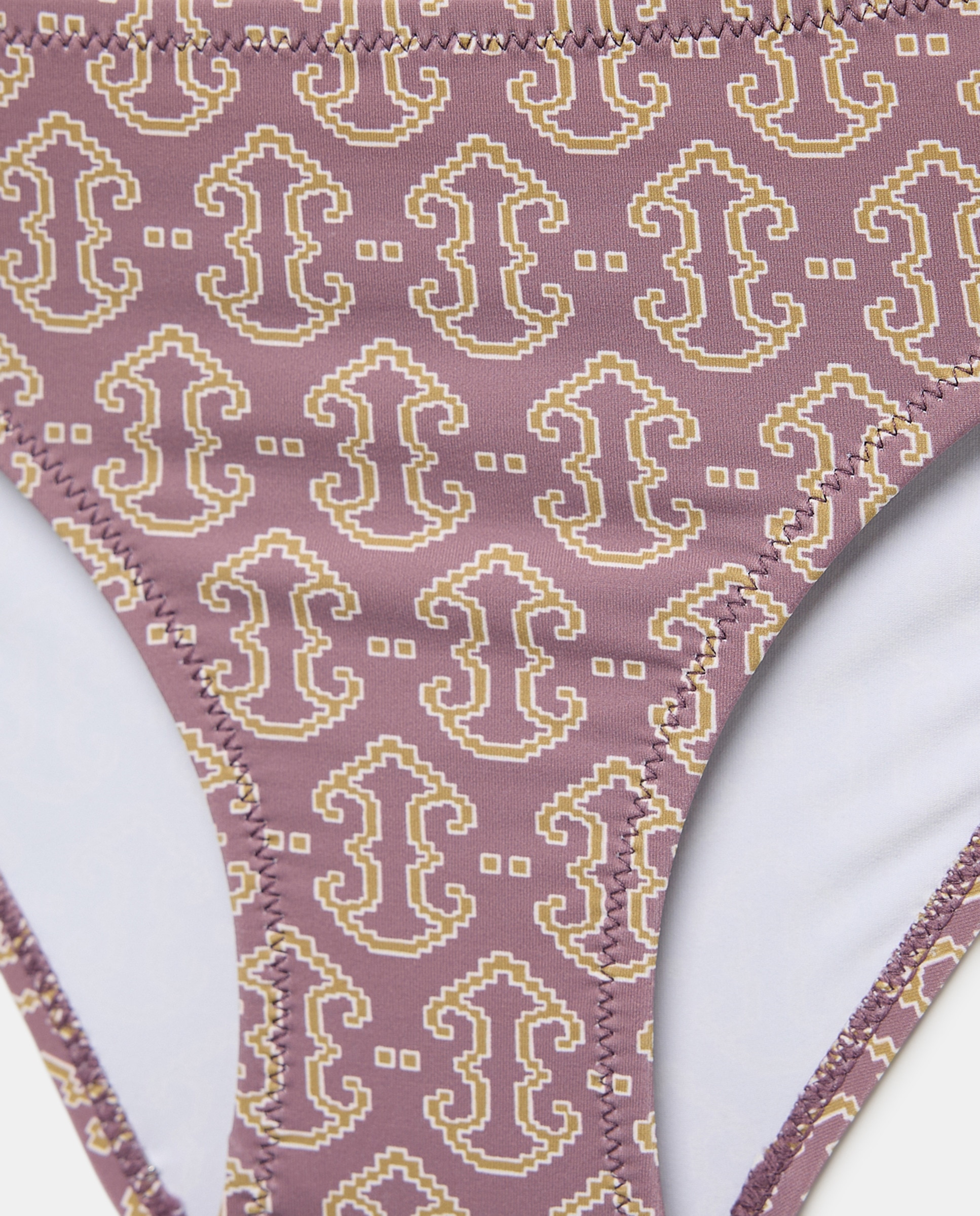 Bikini niña smock étnico Morado-3