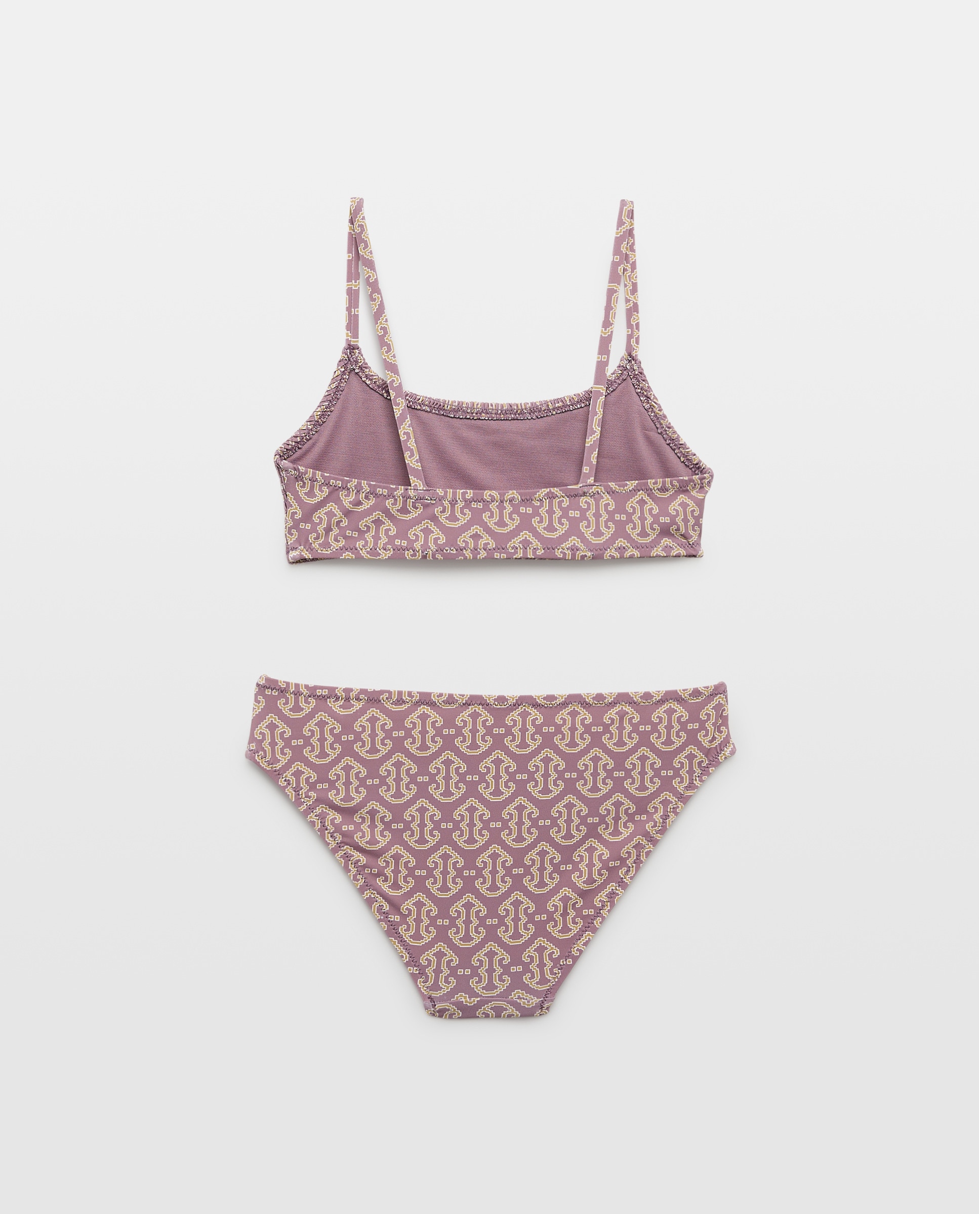 Bikini niña smock étnico Morado-2