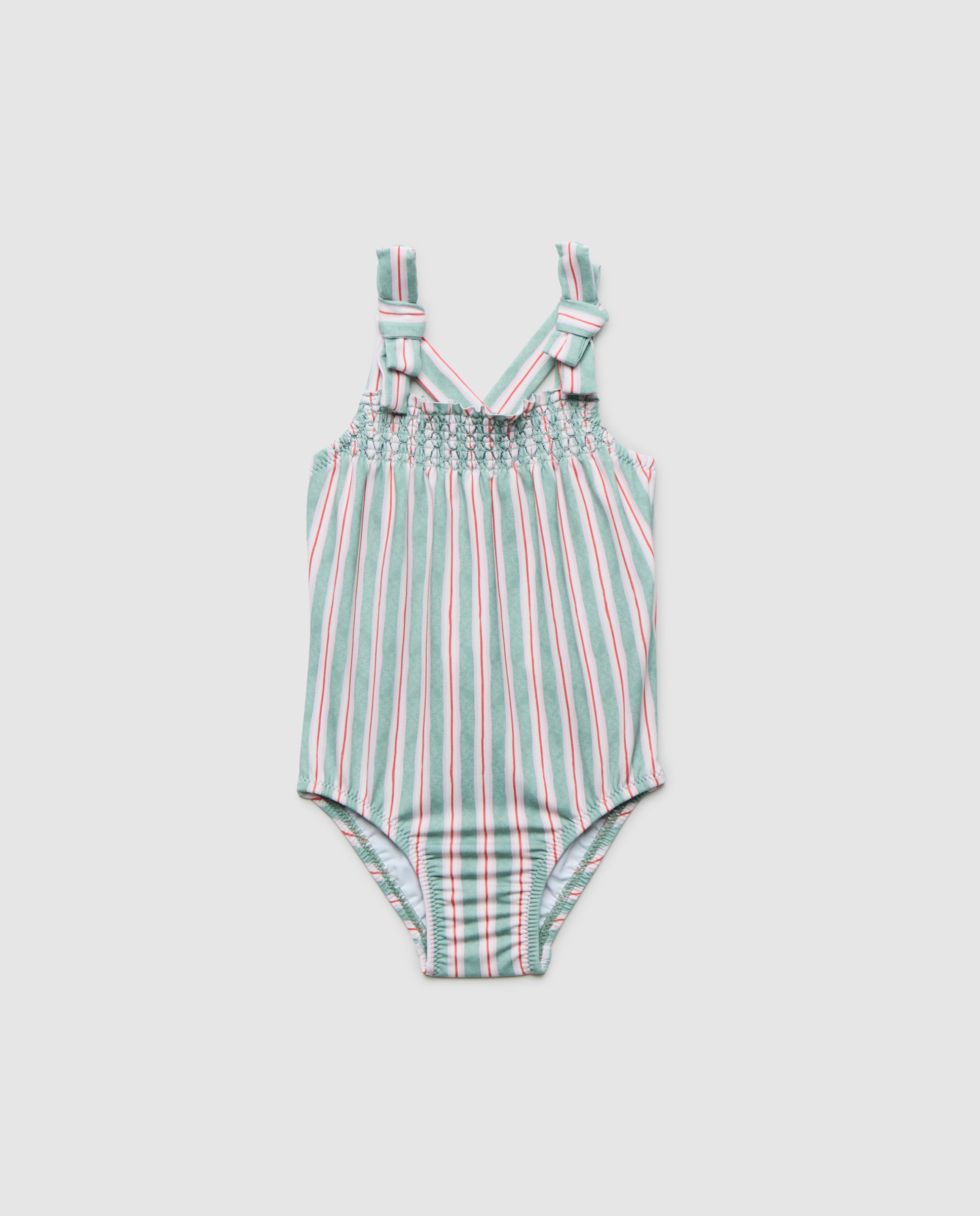 Imagen 0 de Bañador de bebé smock multiraya