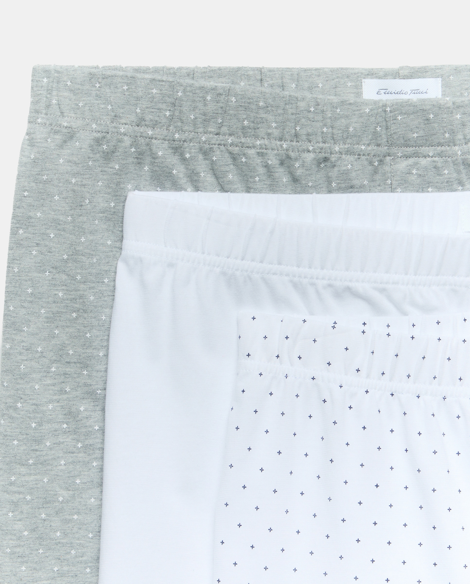 Pack de 3 Boxers de Malha Estampados 820 Cinzento Médio-3