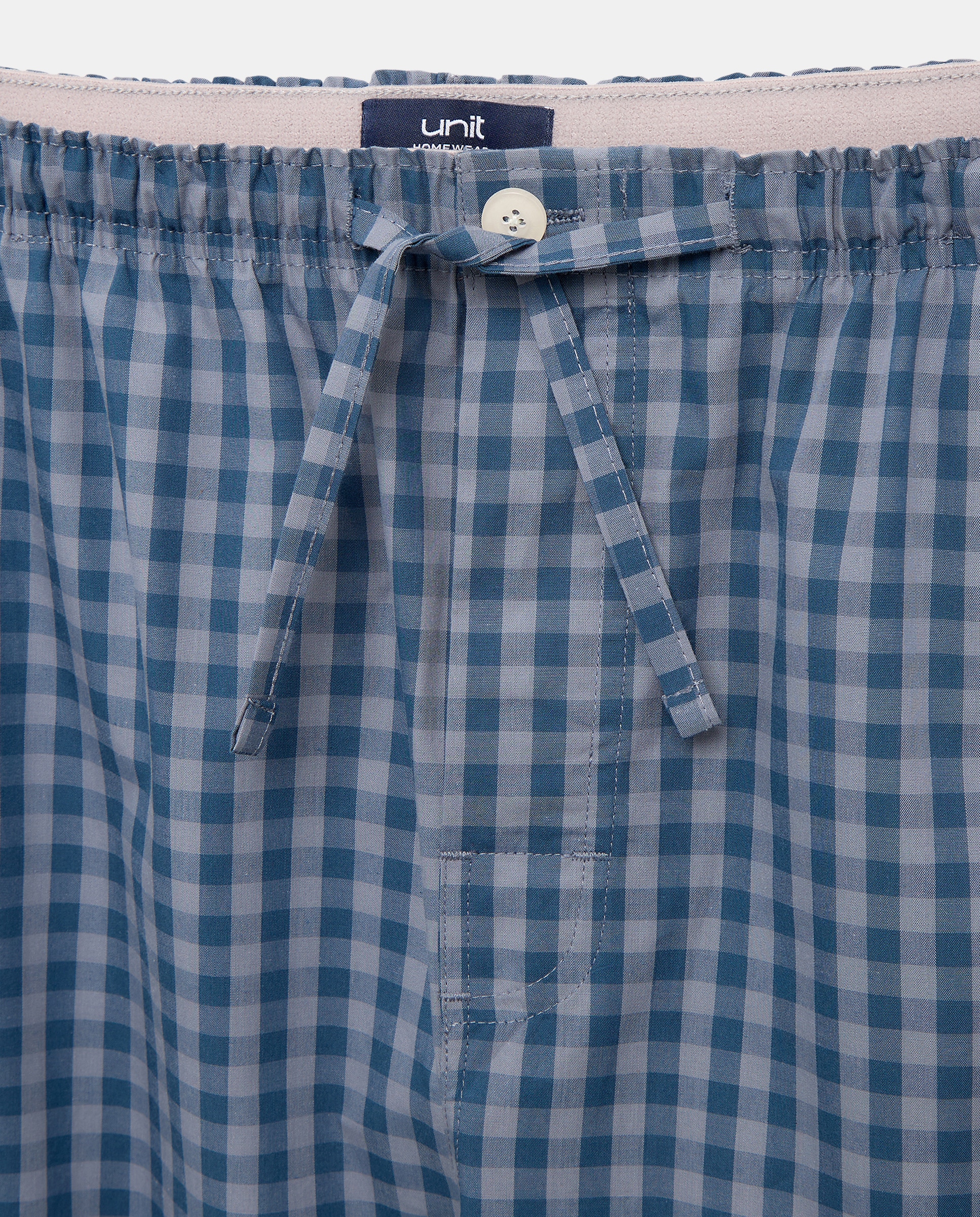 Pijama hombre combinado camiseta y  pantalón largo algodón Azul marino-4