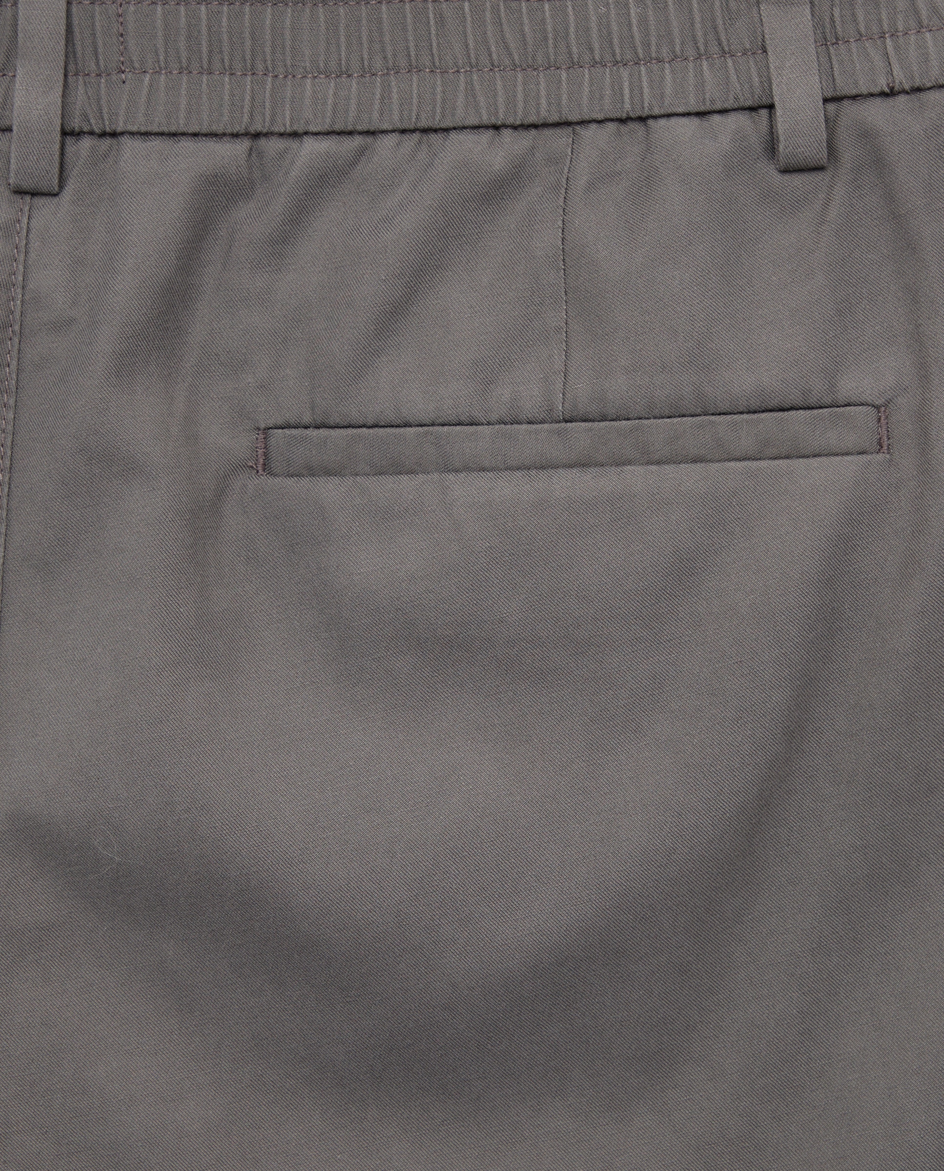 Bermuda hombre chino gomas con lino 830 Antracita-5