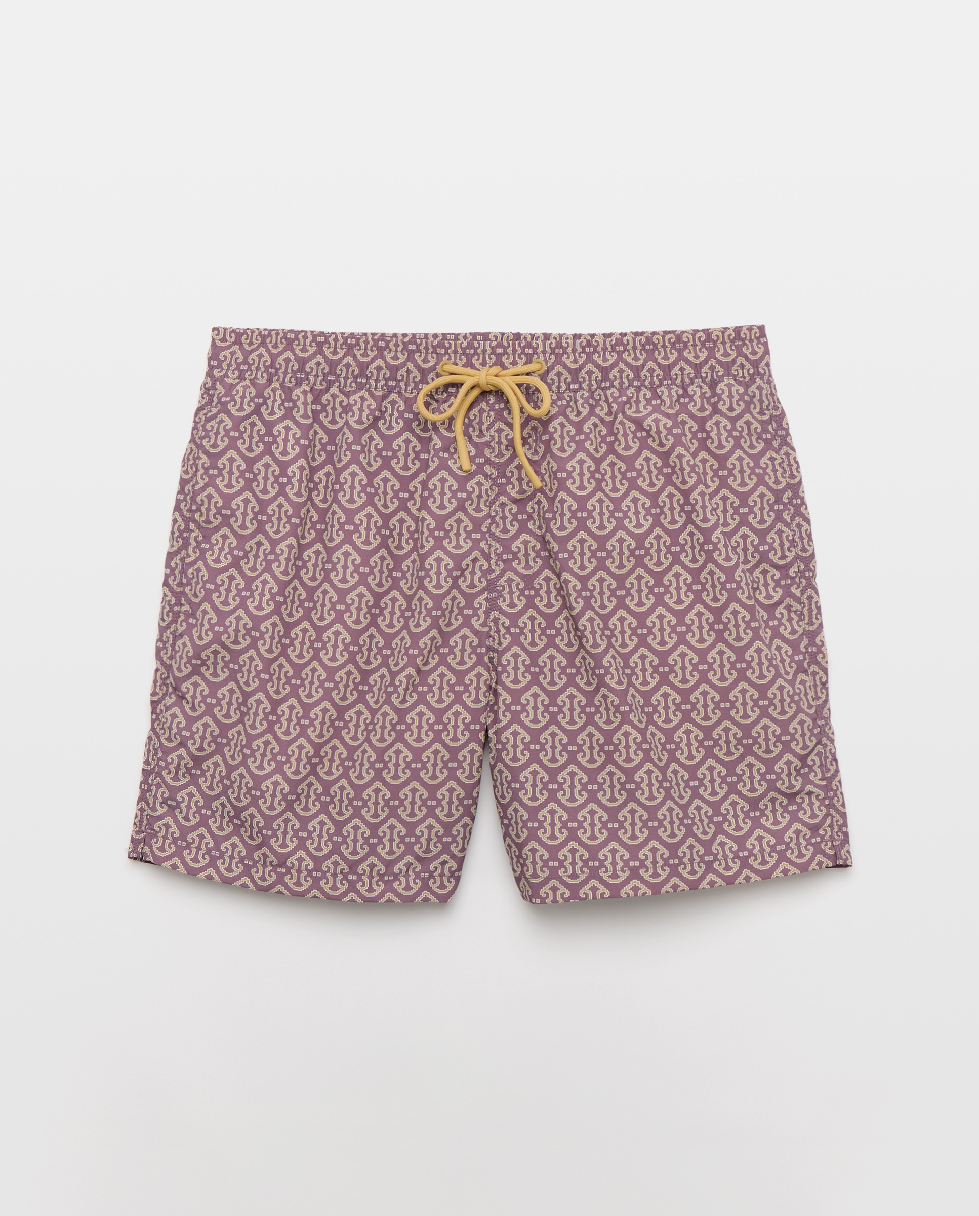 Bañador estampado etnico Morado-3
